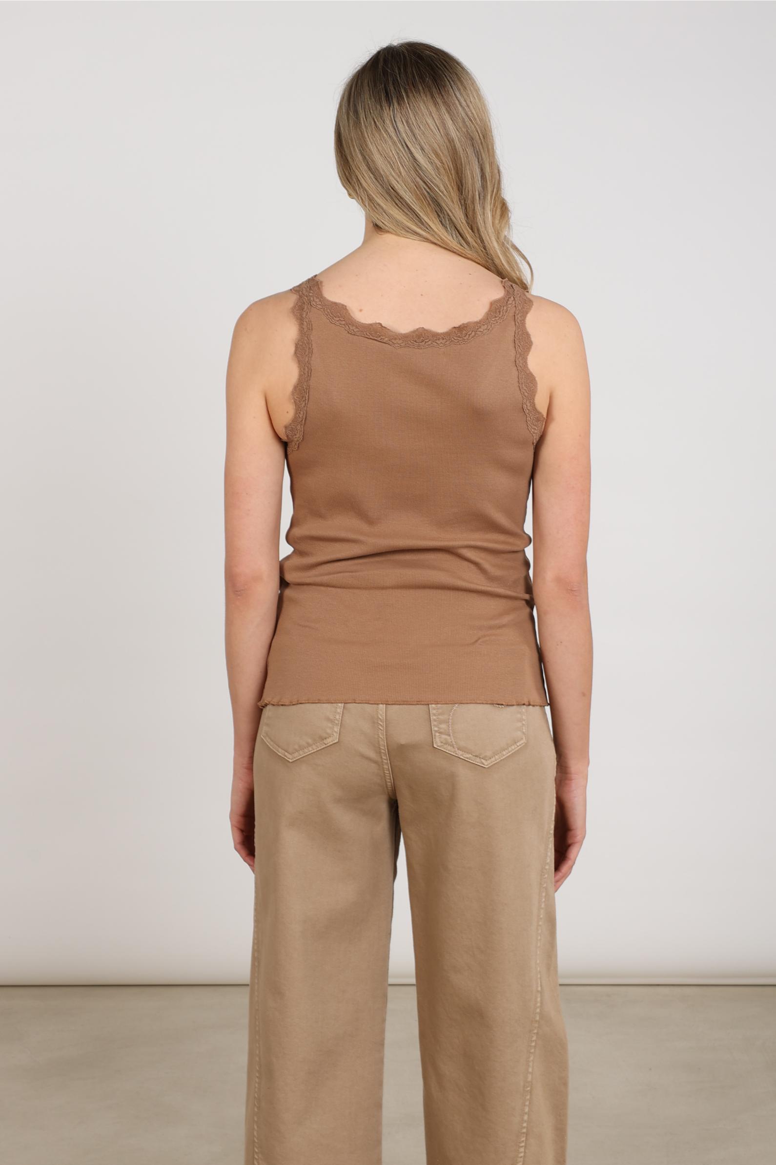 Maddie Singlet Lace | Taupe
