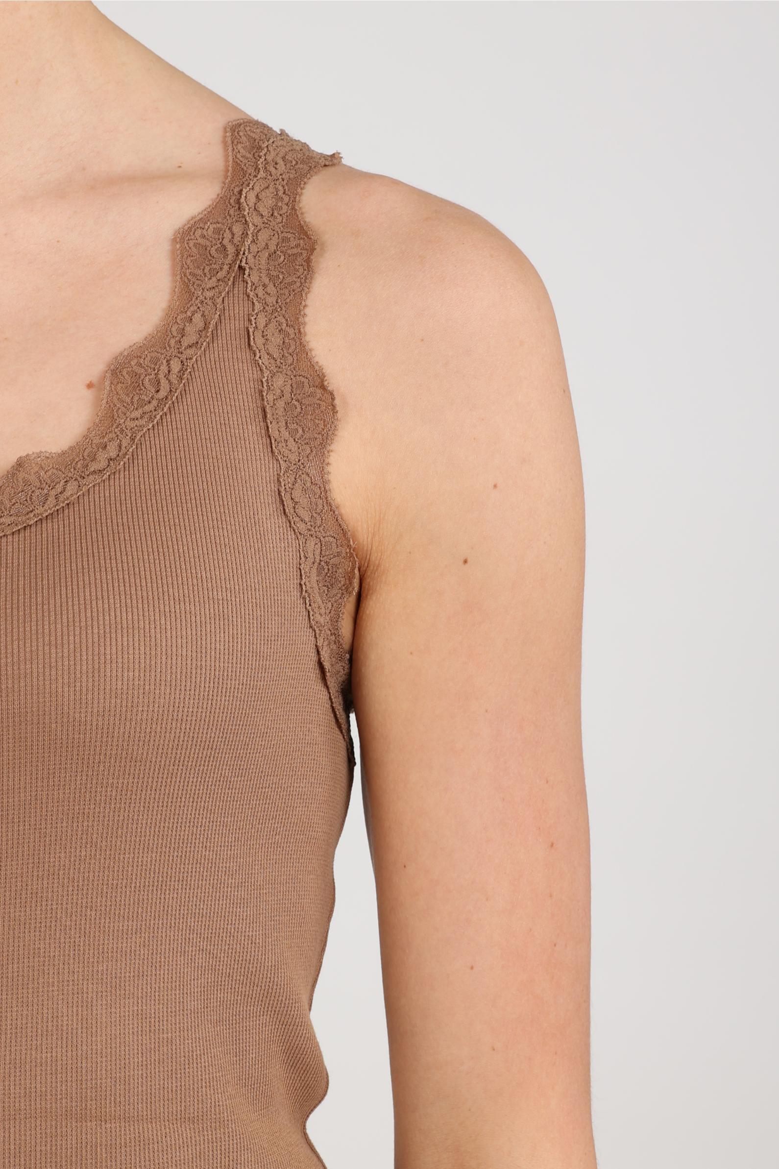 Maddie Singlet Lace | Taupe