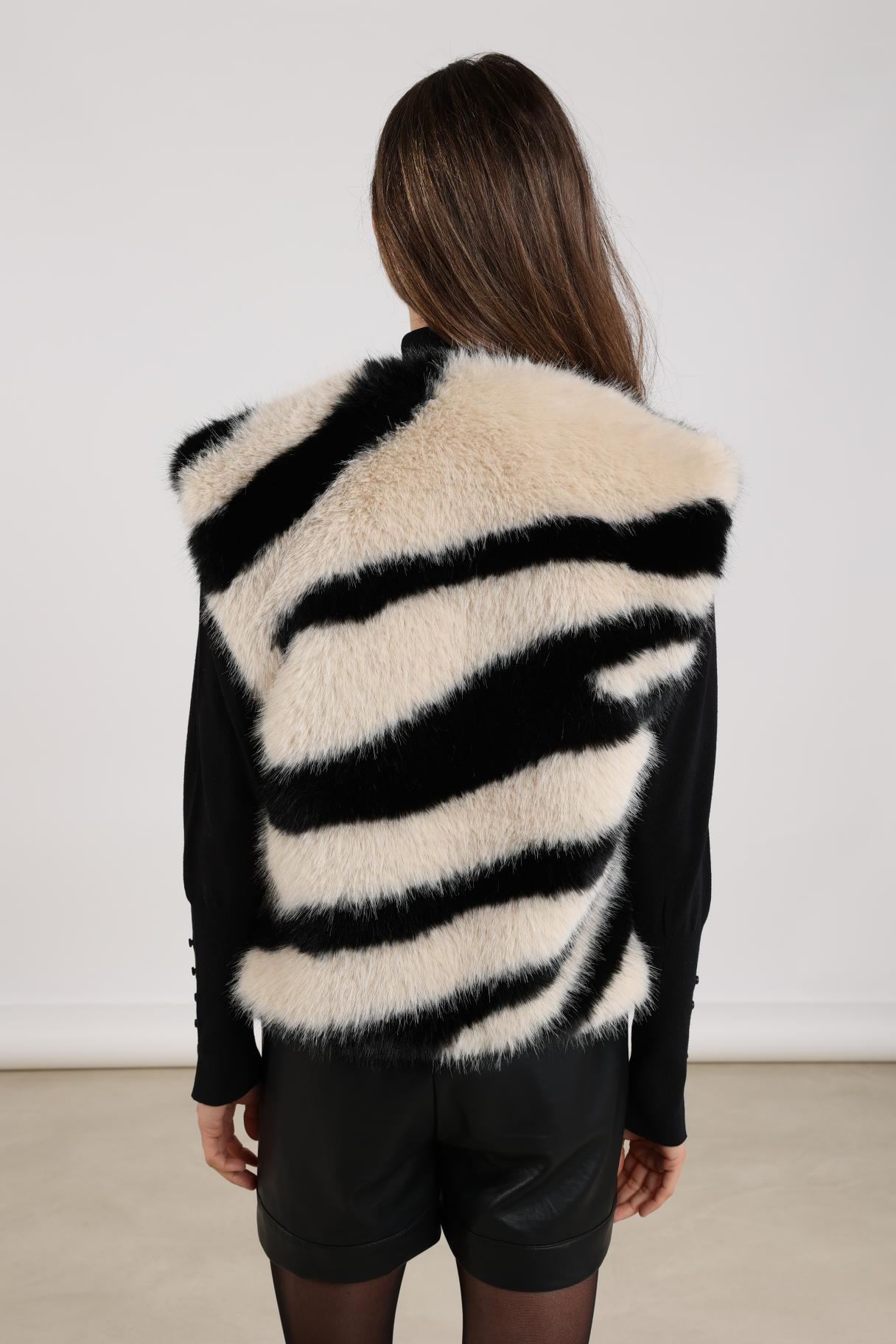 Fally Gilet | Sand/Black