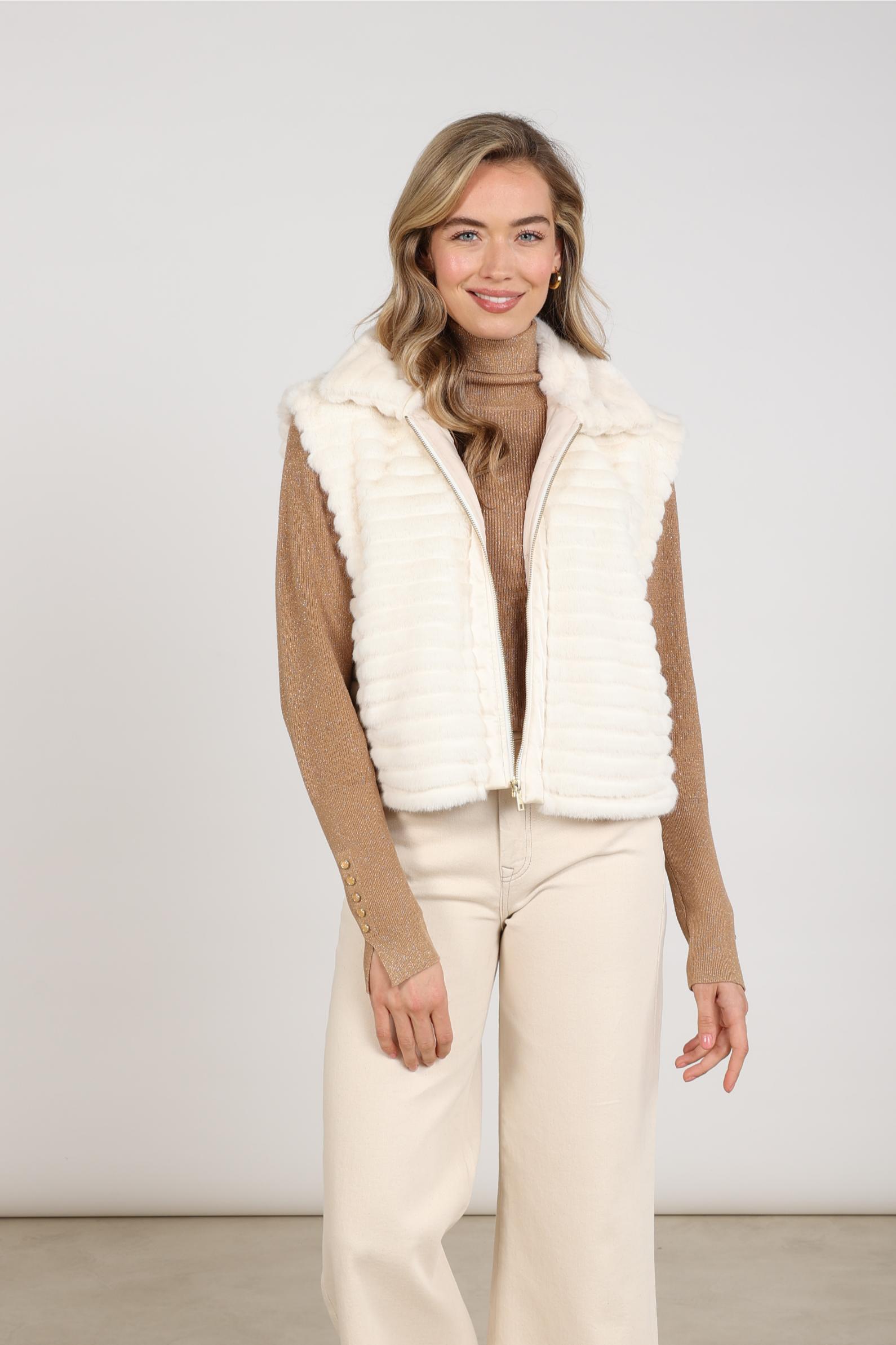 Harriet Gilet Zipper | Off White