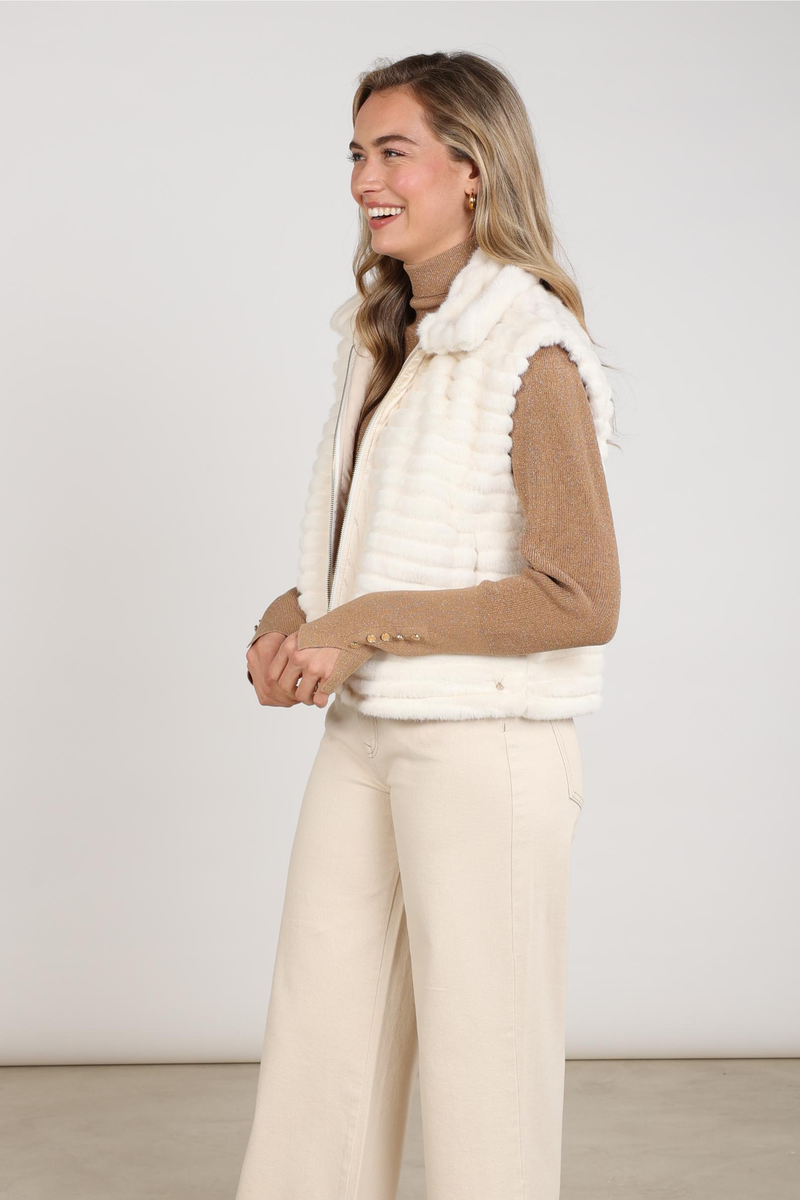 Harriet Gilet Zipper | Off White