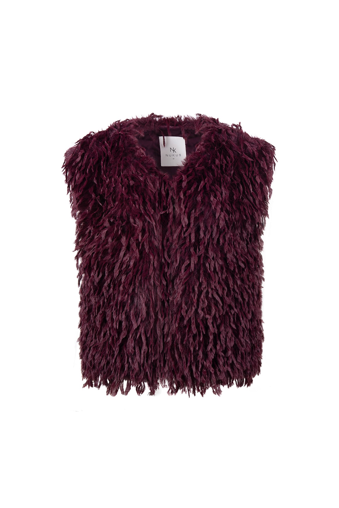 Mila Gilet Feather | Cherry