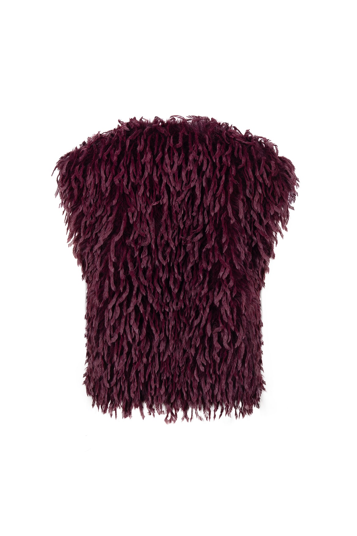 Mila Gilet Feather | Cherry