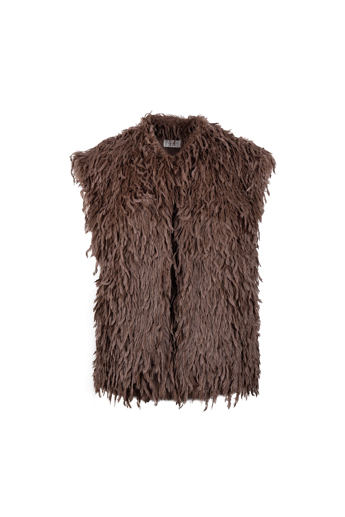 Mila Gilet Feather | Taupe