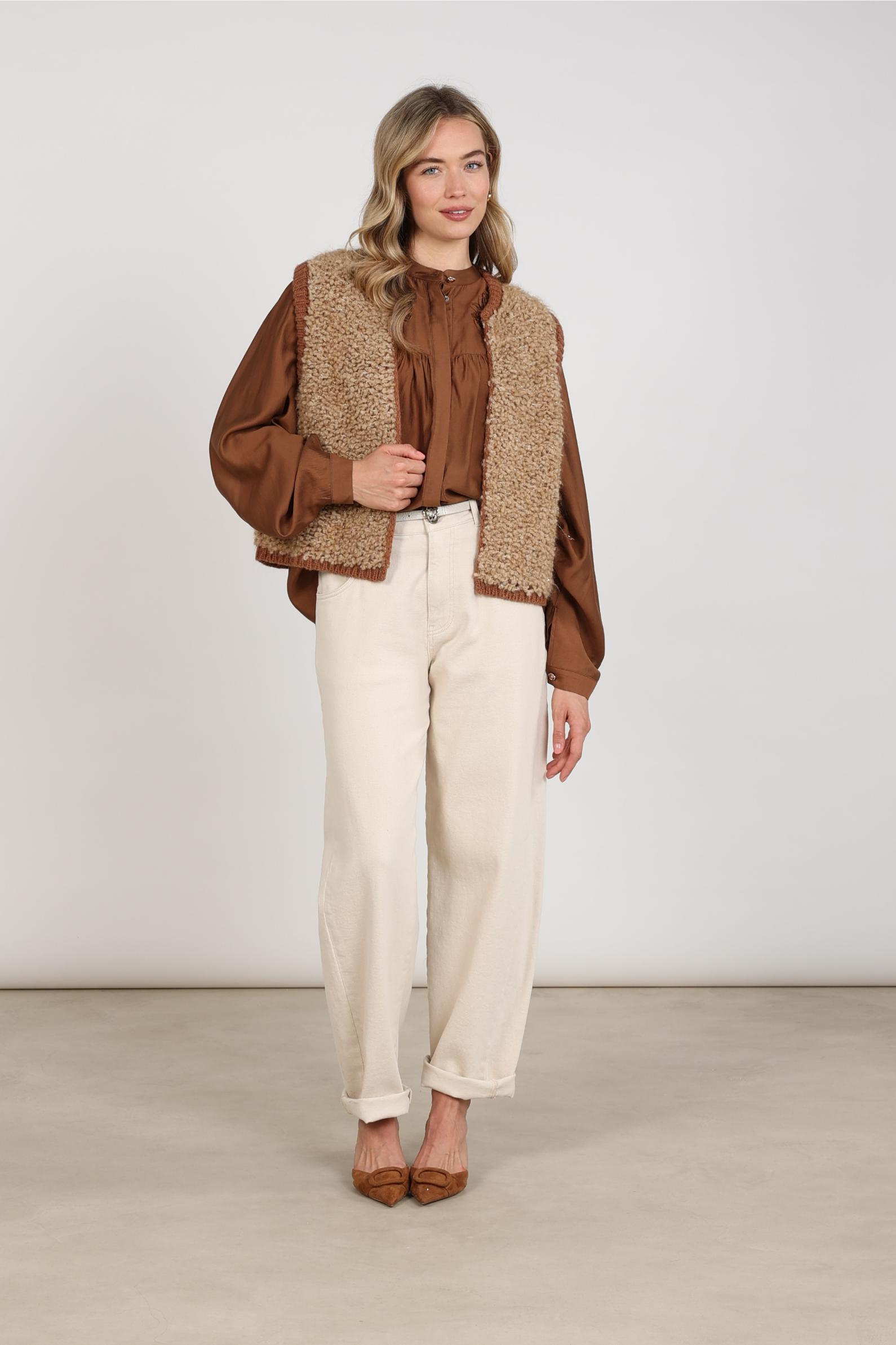 Lana Gilet | Toffee/Espresso