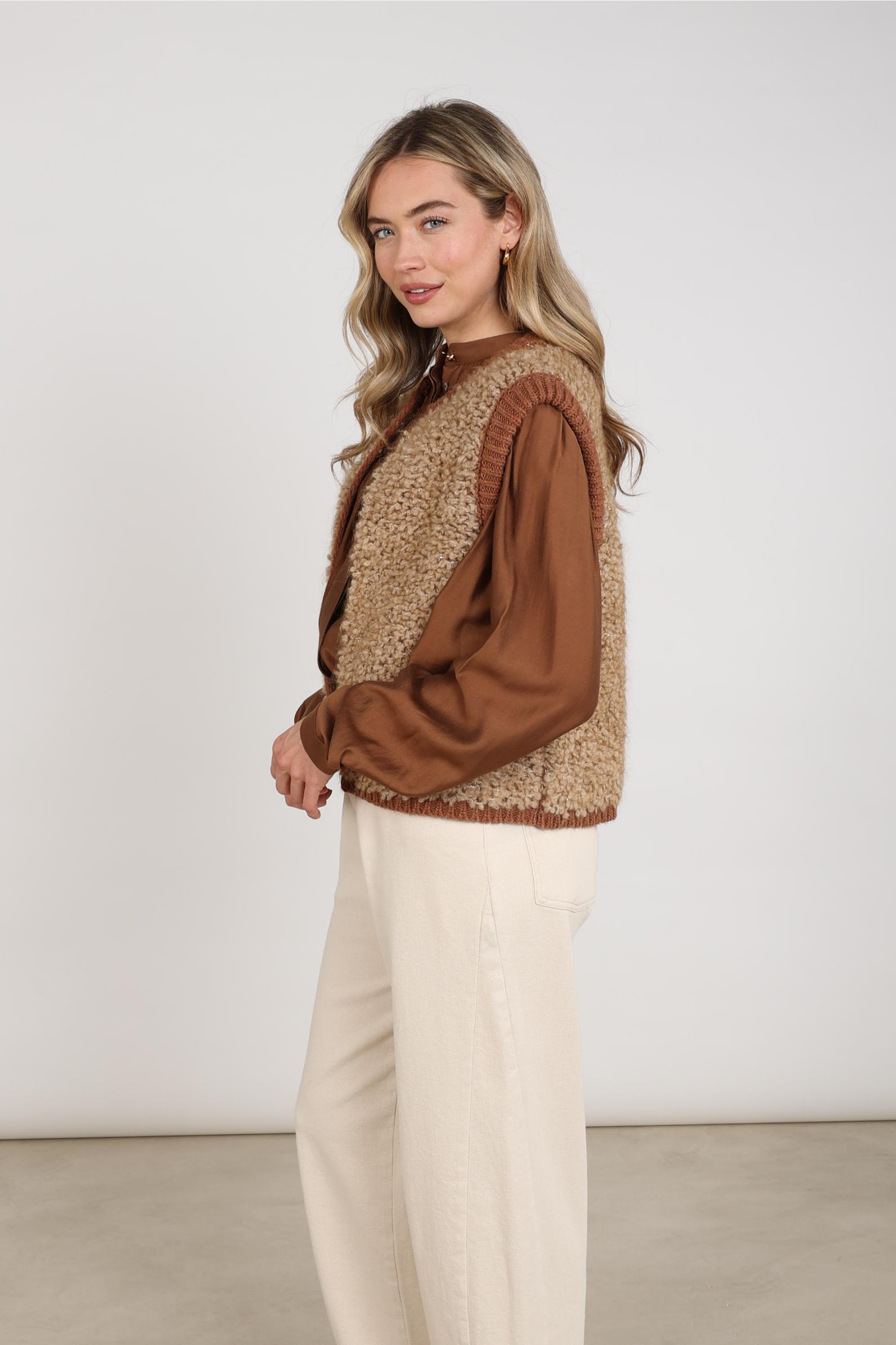 Lana Gilet | Toffee/Espresso