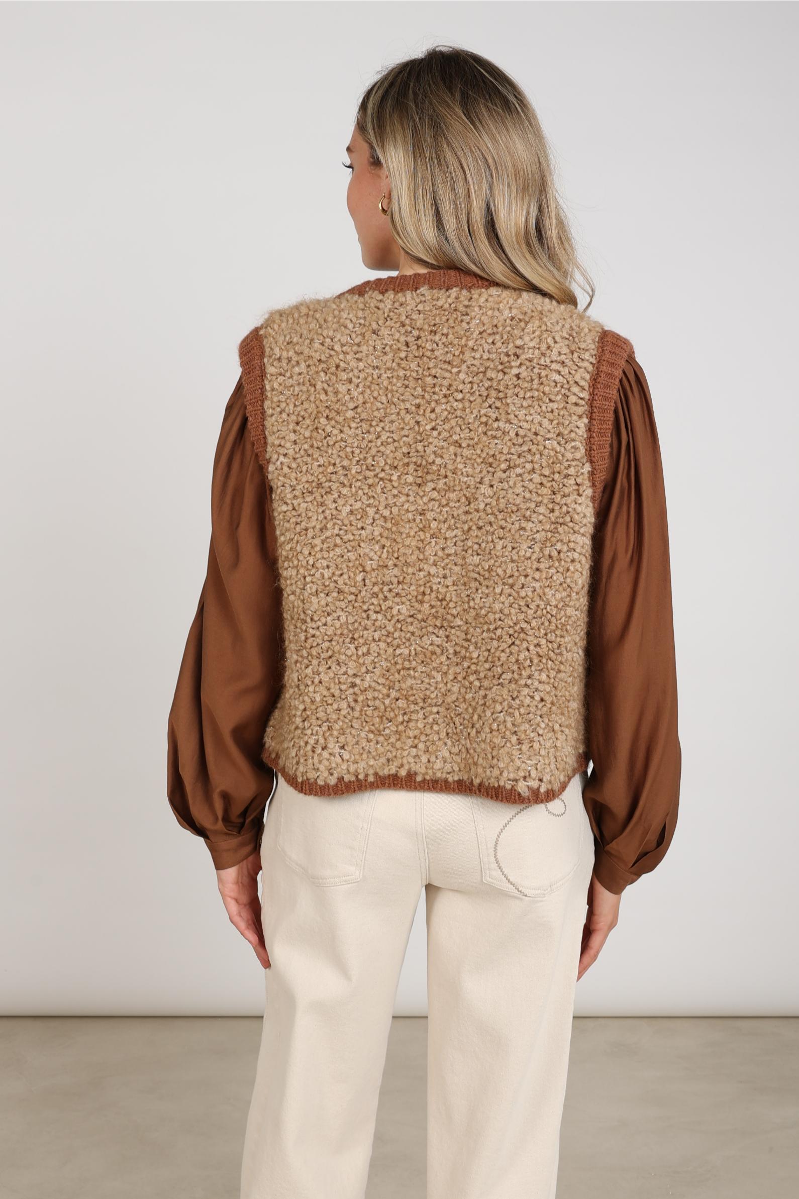 Lana Gilet | Toffee/Espresso