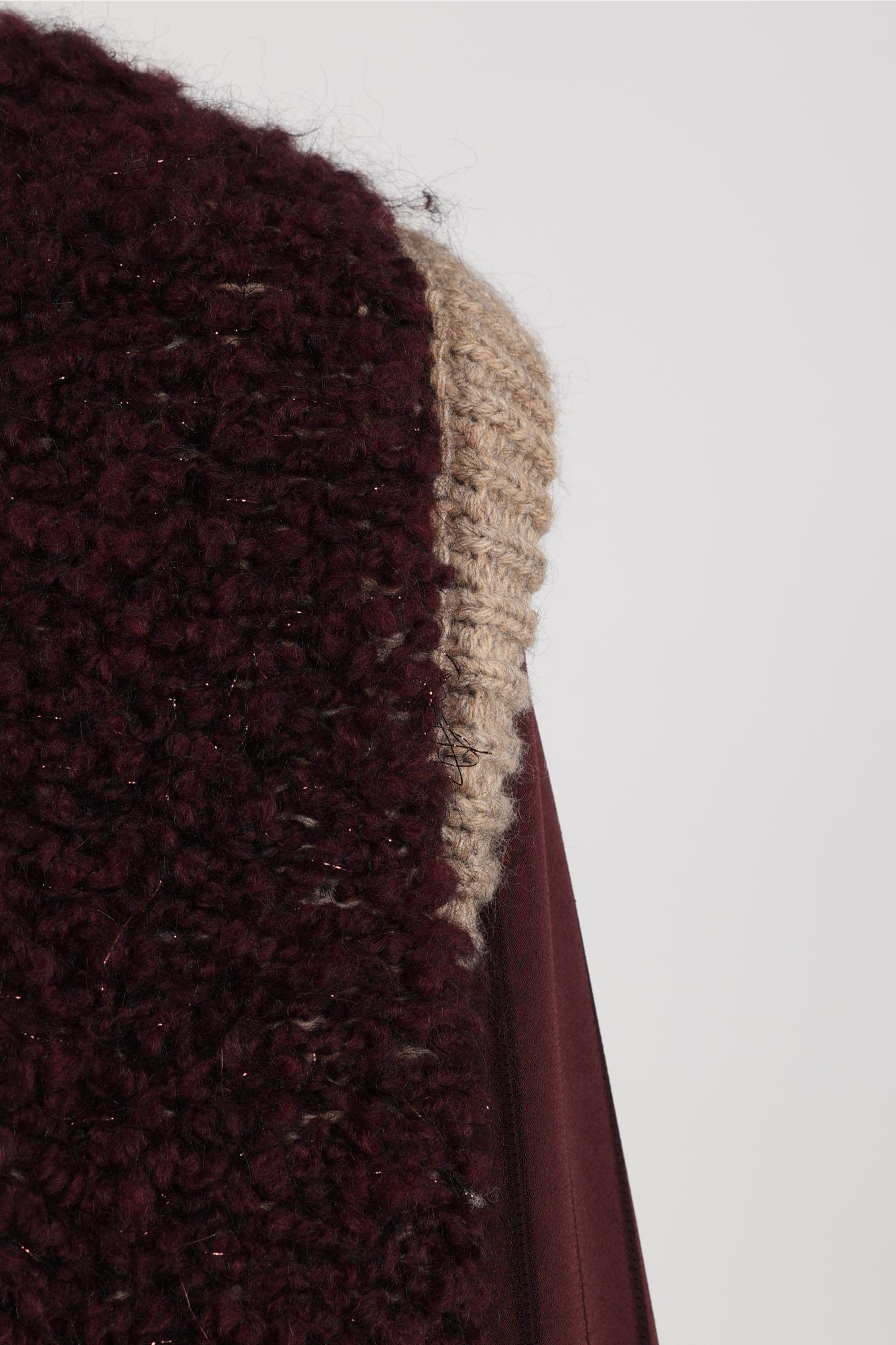 Lana Gilet | Cherry/Taupe