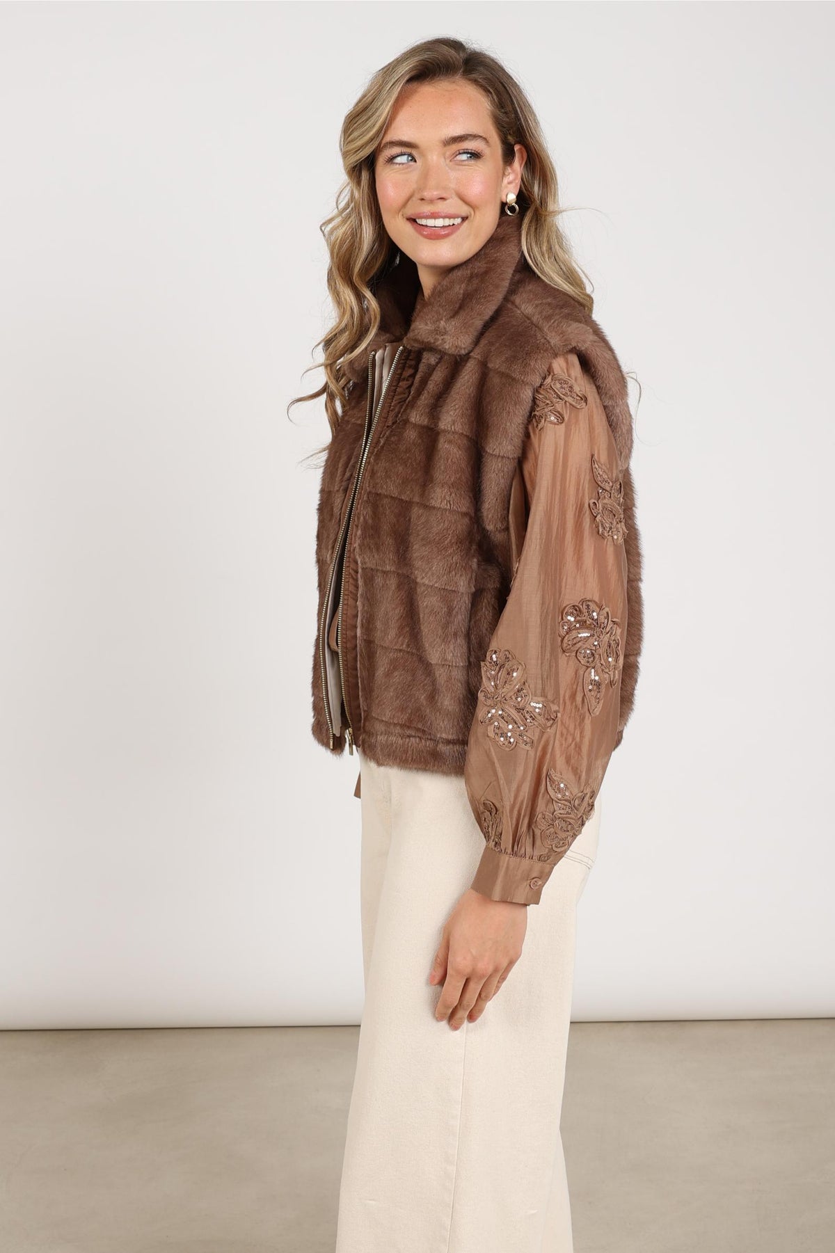 Hani Gilet | Taupe