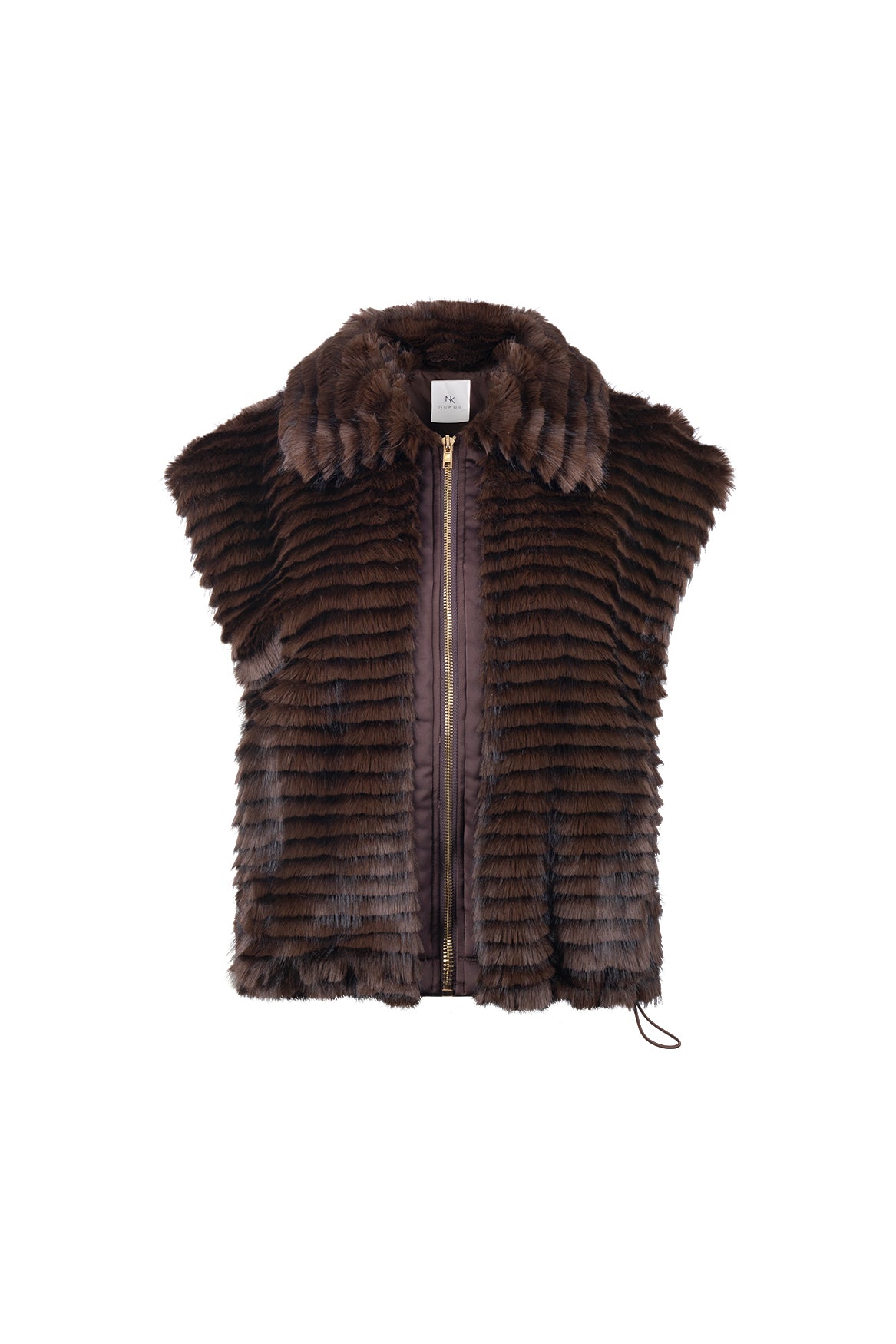 Harriet Gilet Zipper | Chocolate