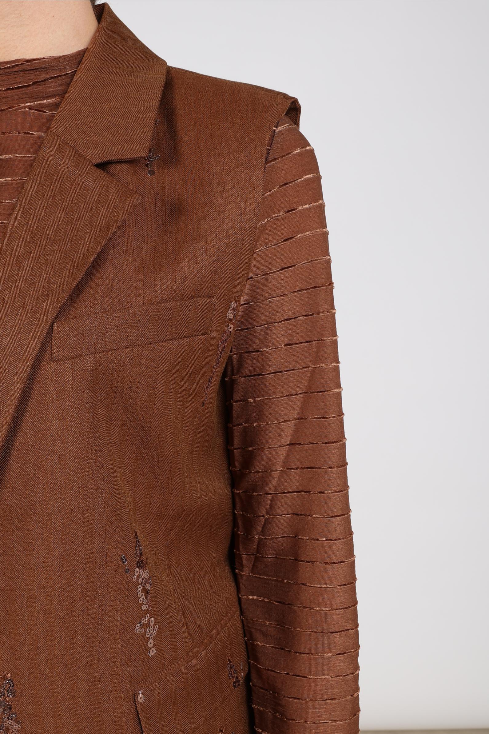 Chlo Gilet Paillet | Espresso