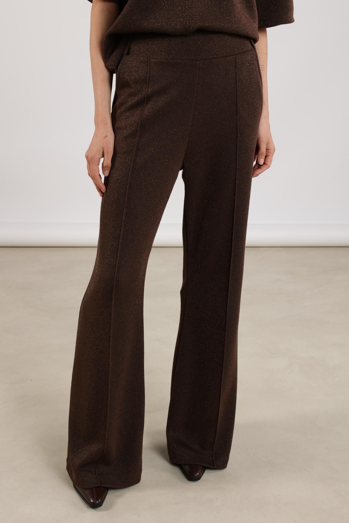 Hella Pants Lurex | Dark Chocolate