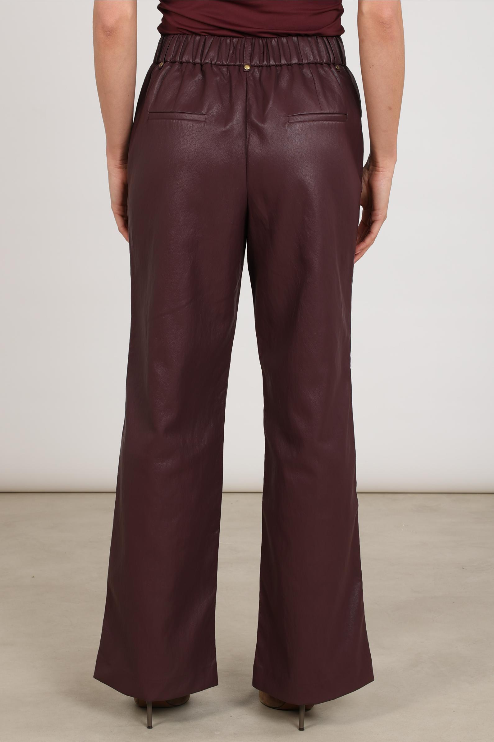 Jill Pants PU | Cherry