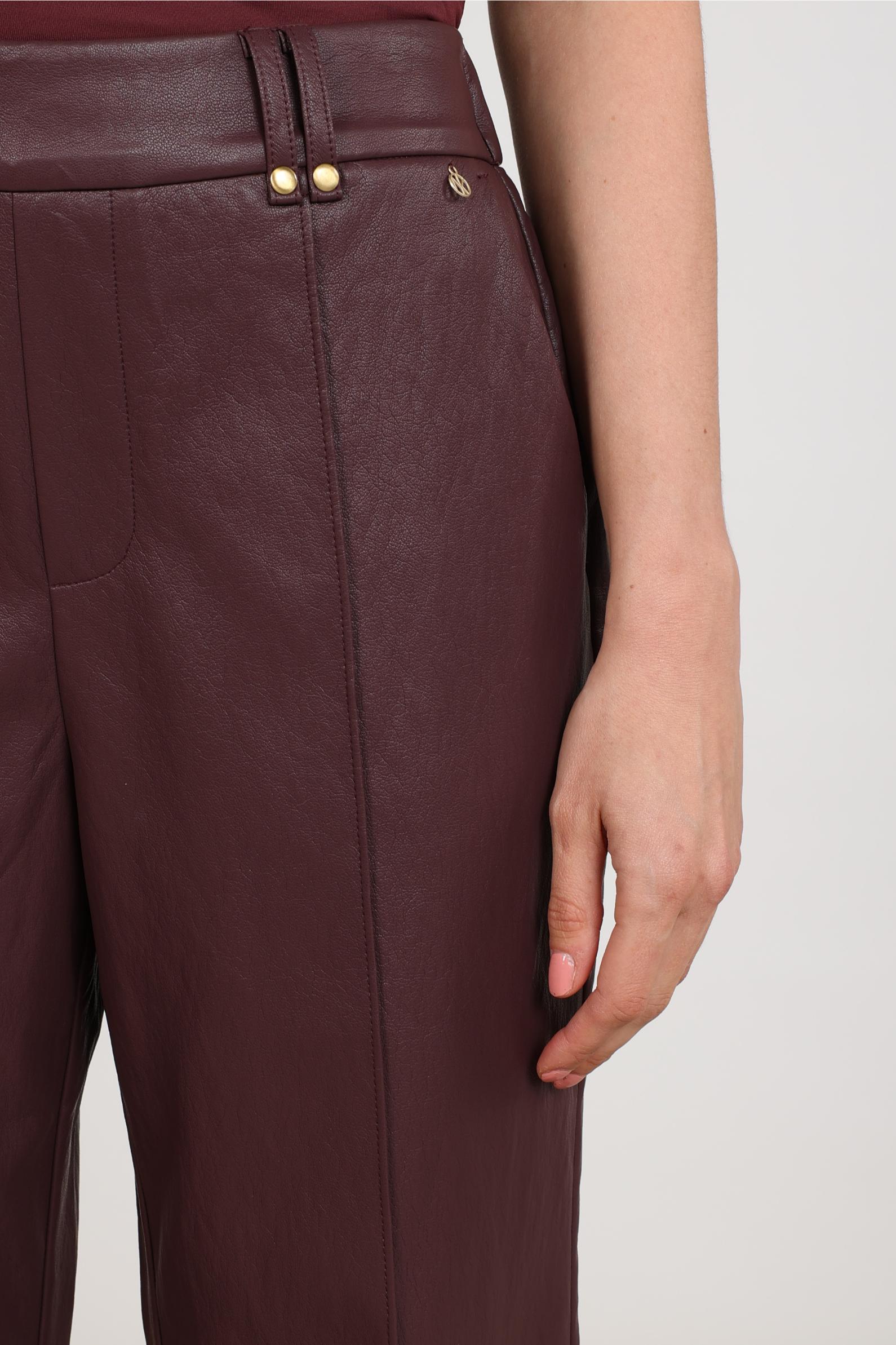 Jill Pants PU | Cherry