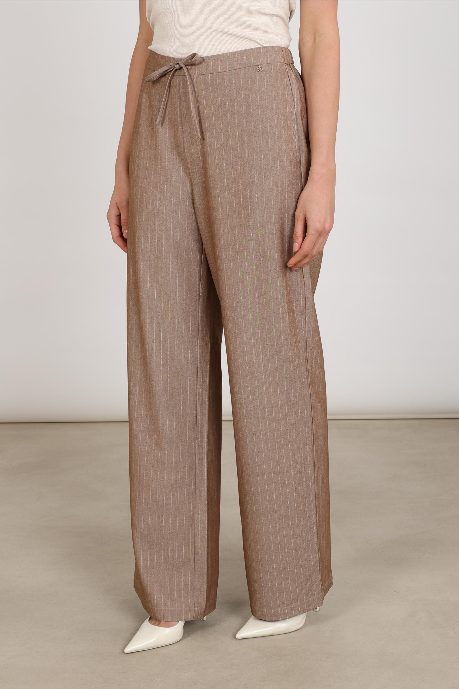 Vera Pants Stripes | Taupe