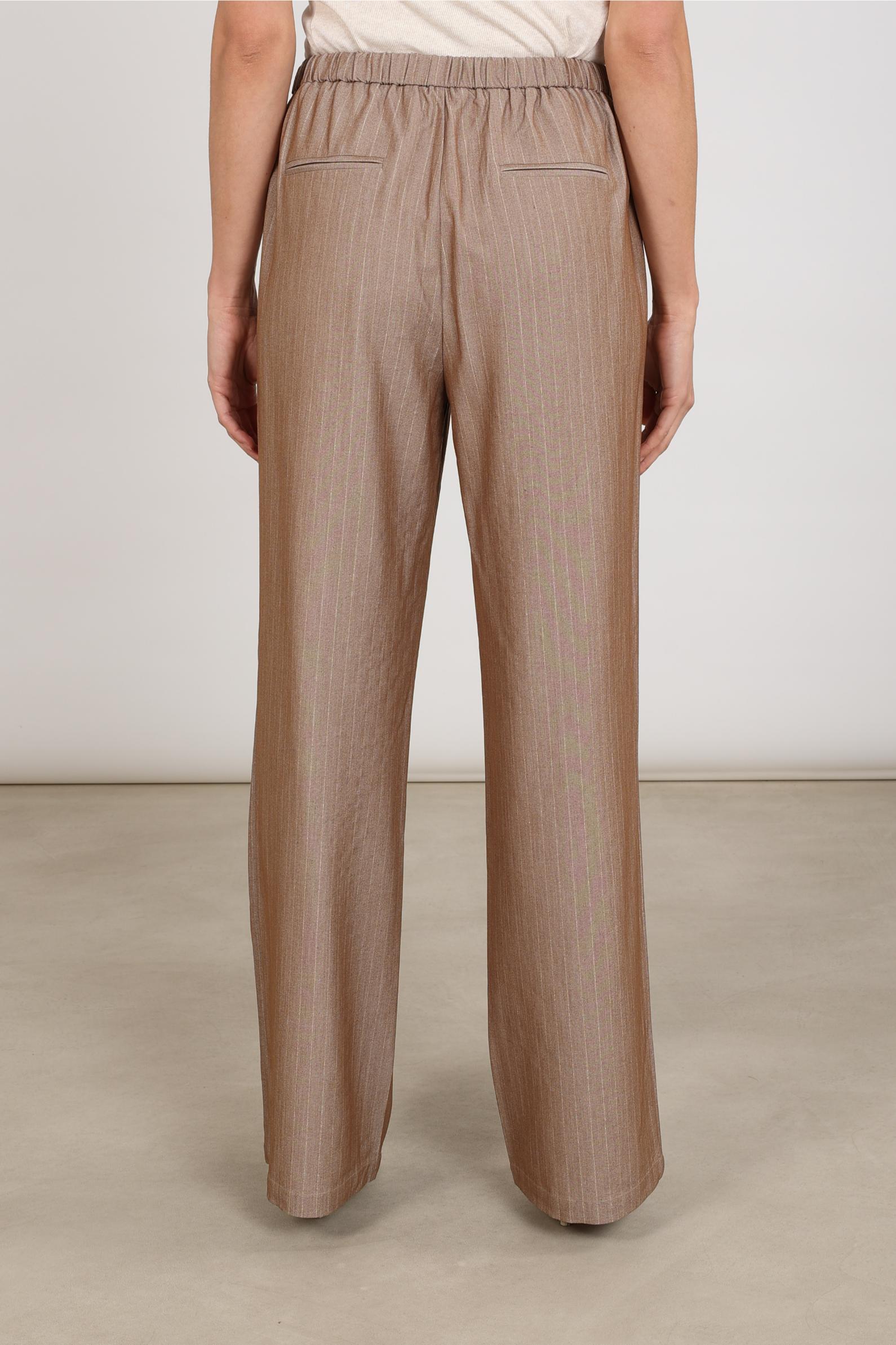 Vera Pants Stripes | Taupe