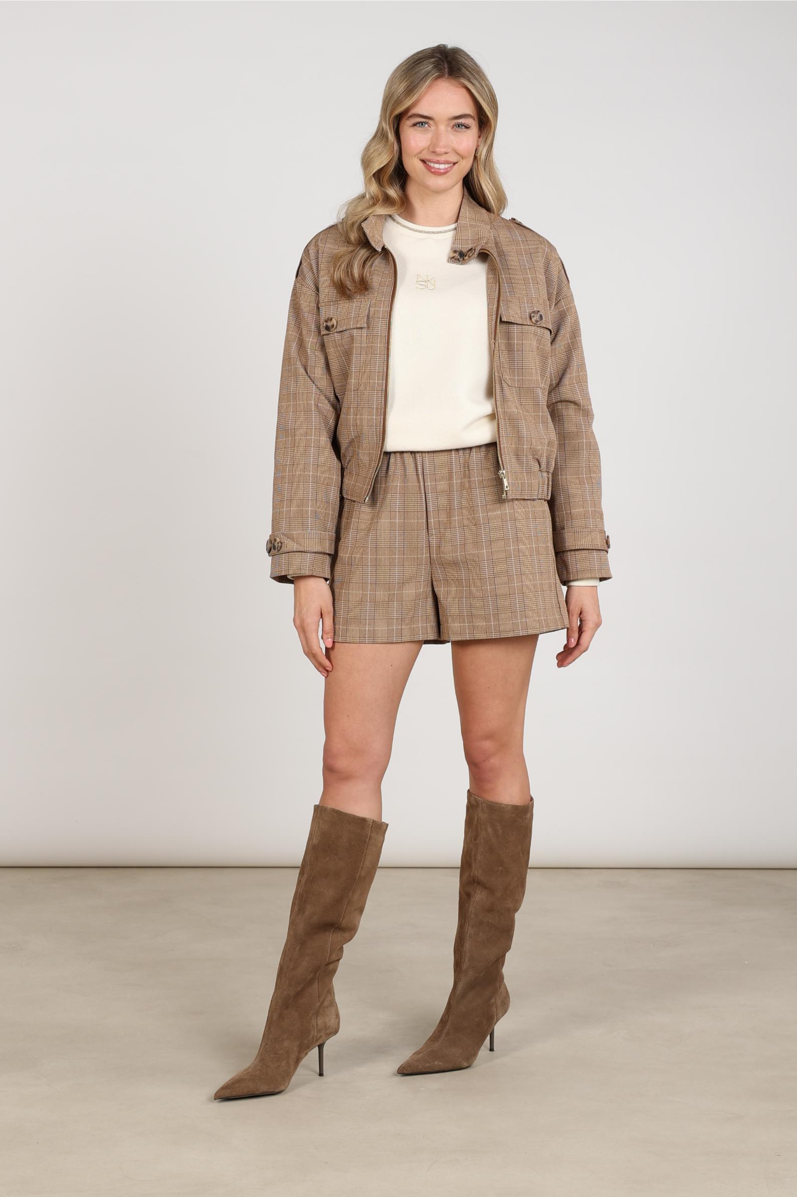 Esmee Shorts Check | Toffee