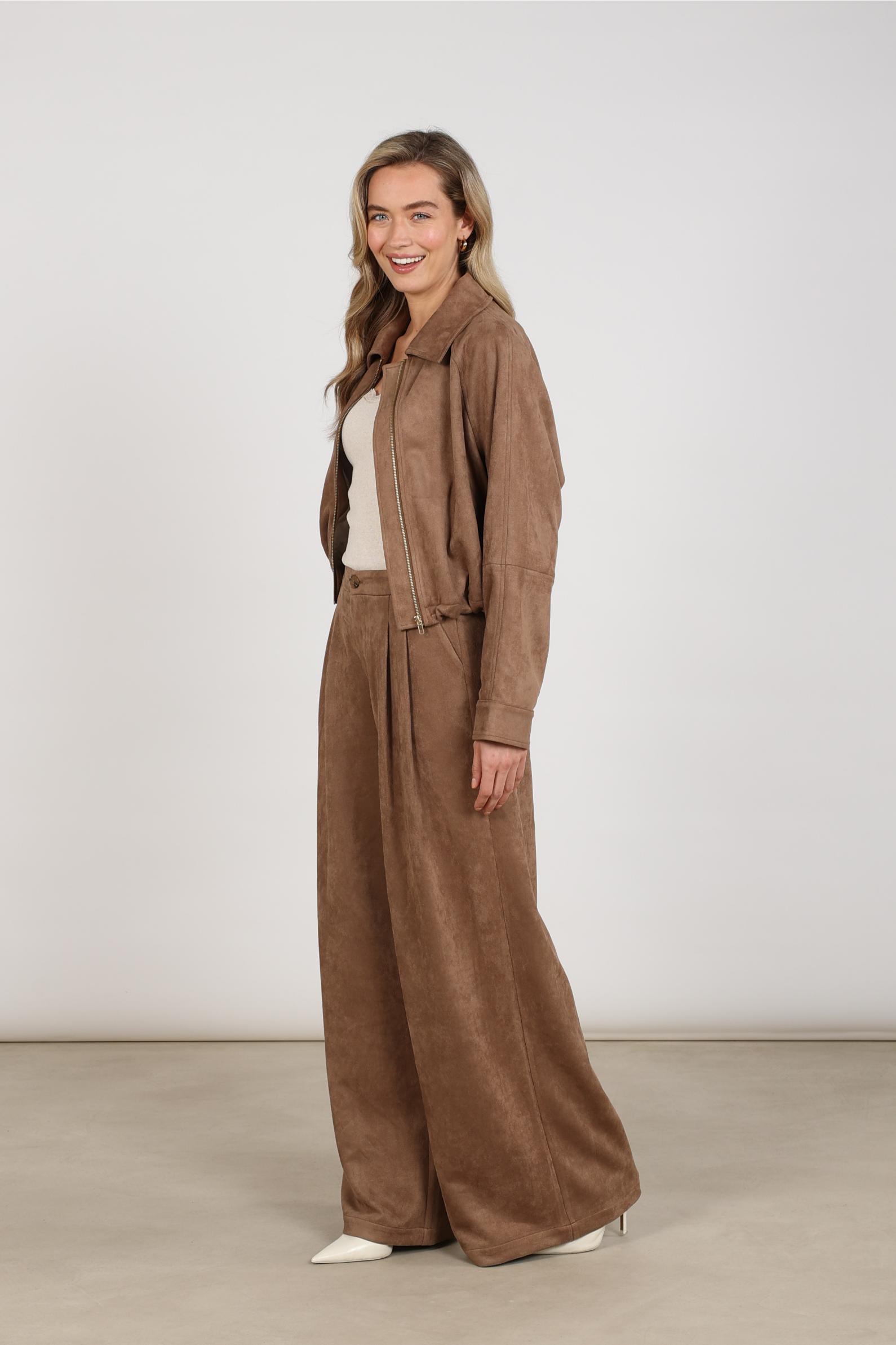Bodine Pants Suede | Taupe