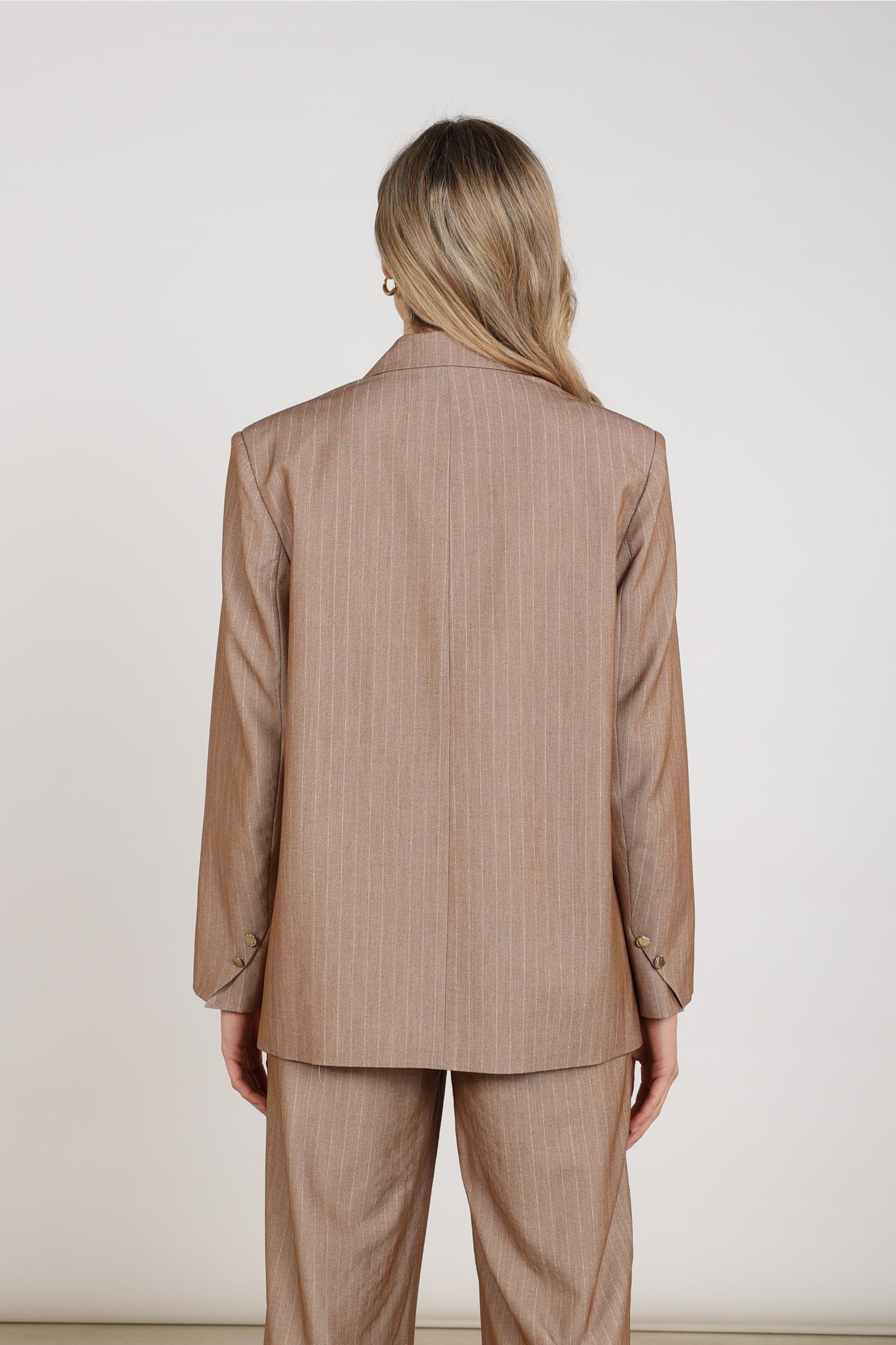Doloris Blazer Stripes | Taupe
