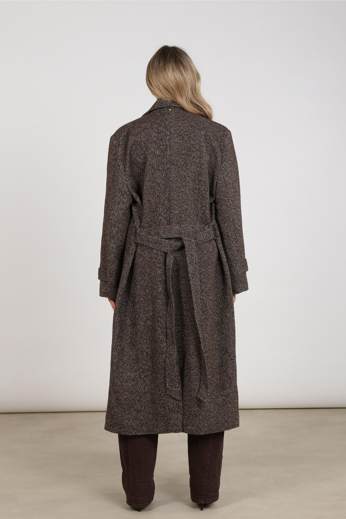 Jade Coat Long | Chocolate