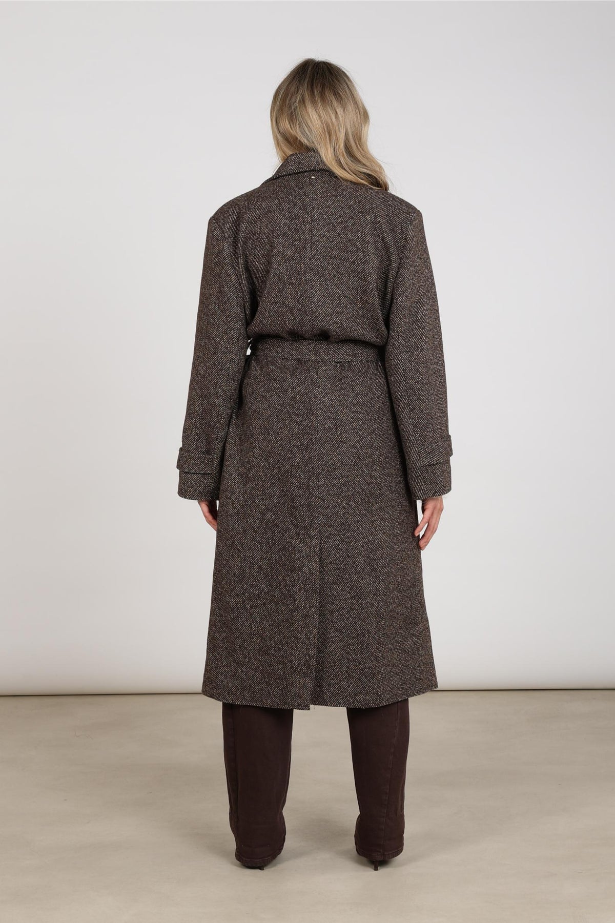 Jade Coat Long | Chocolate