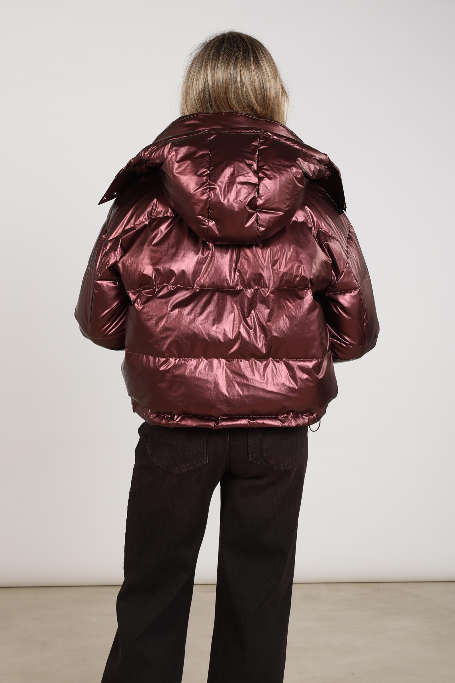 Melodi Jacket Metallic | Cherry