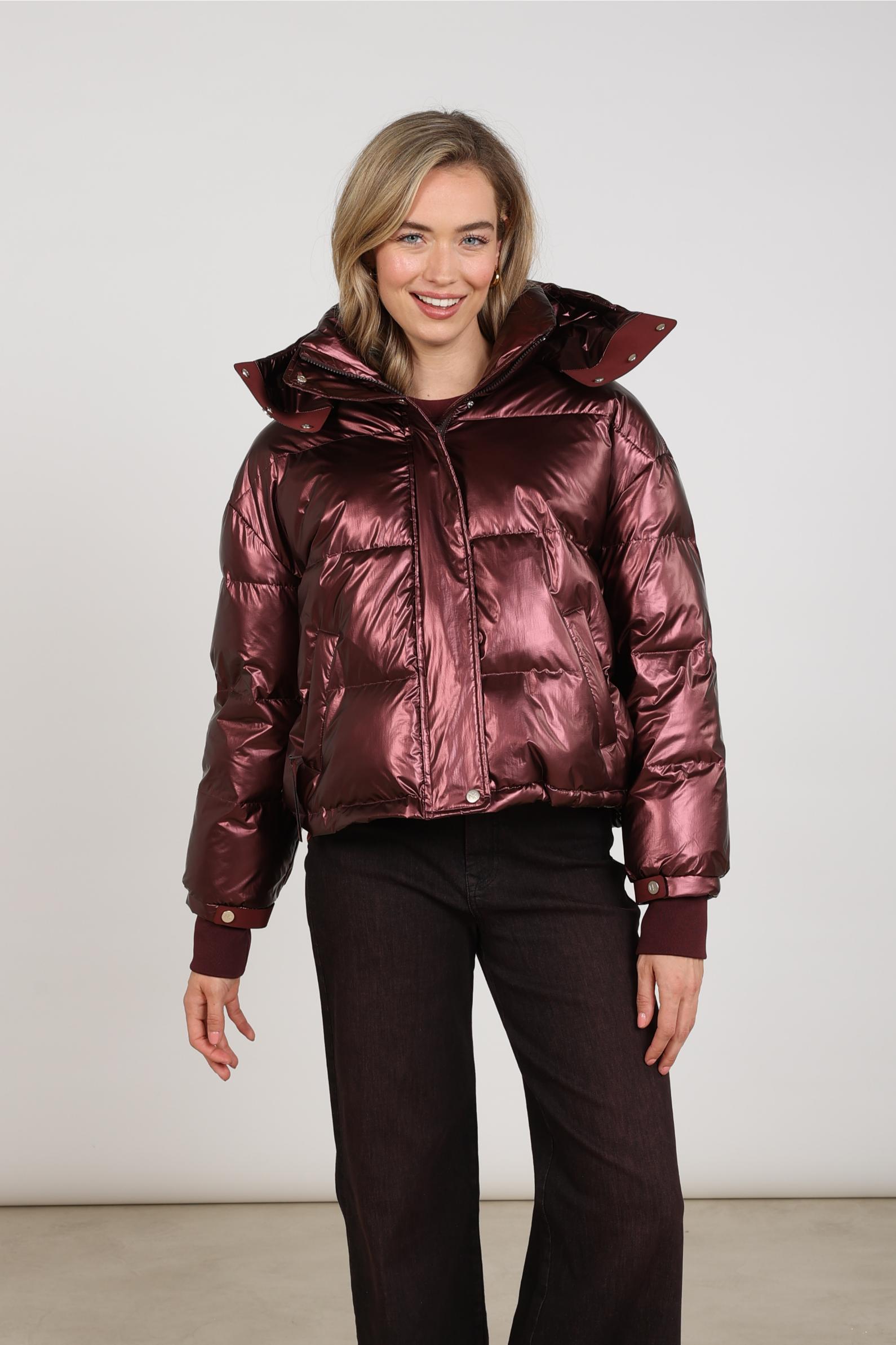 Melodi Jacket Metallic | Cherry