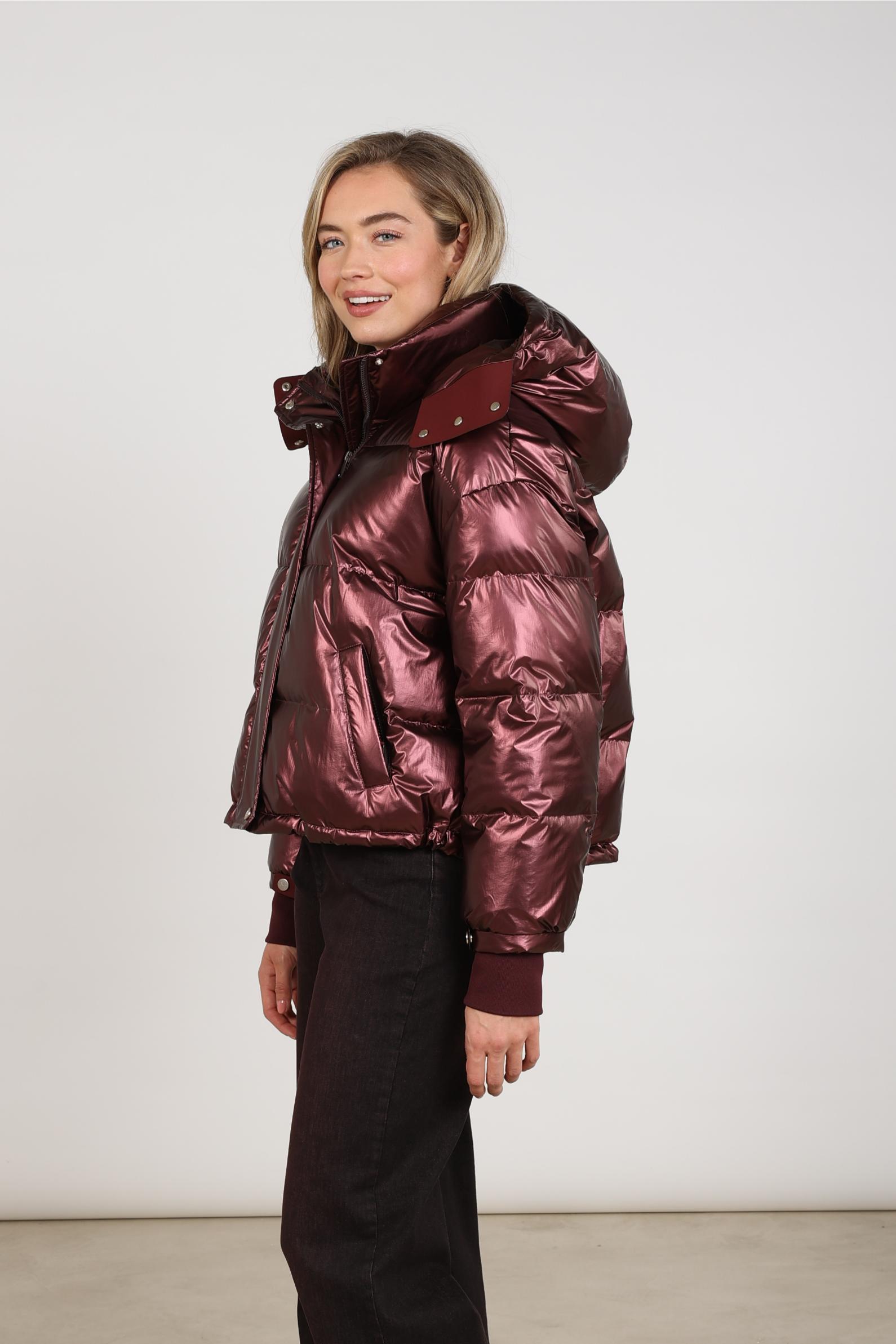 Melodi Jacket Metallic | Cherry