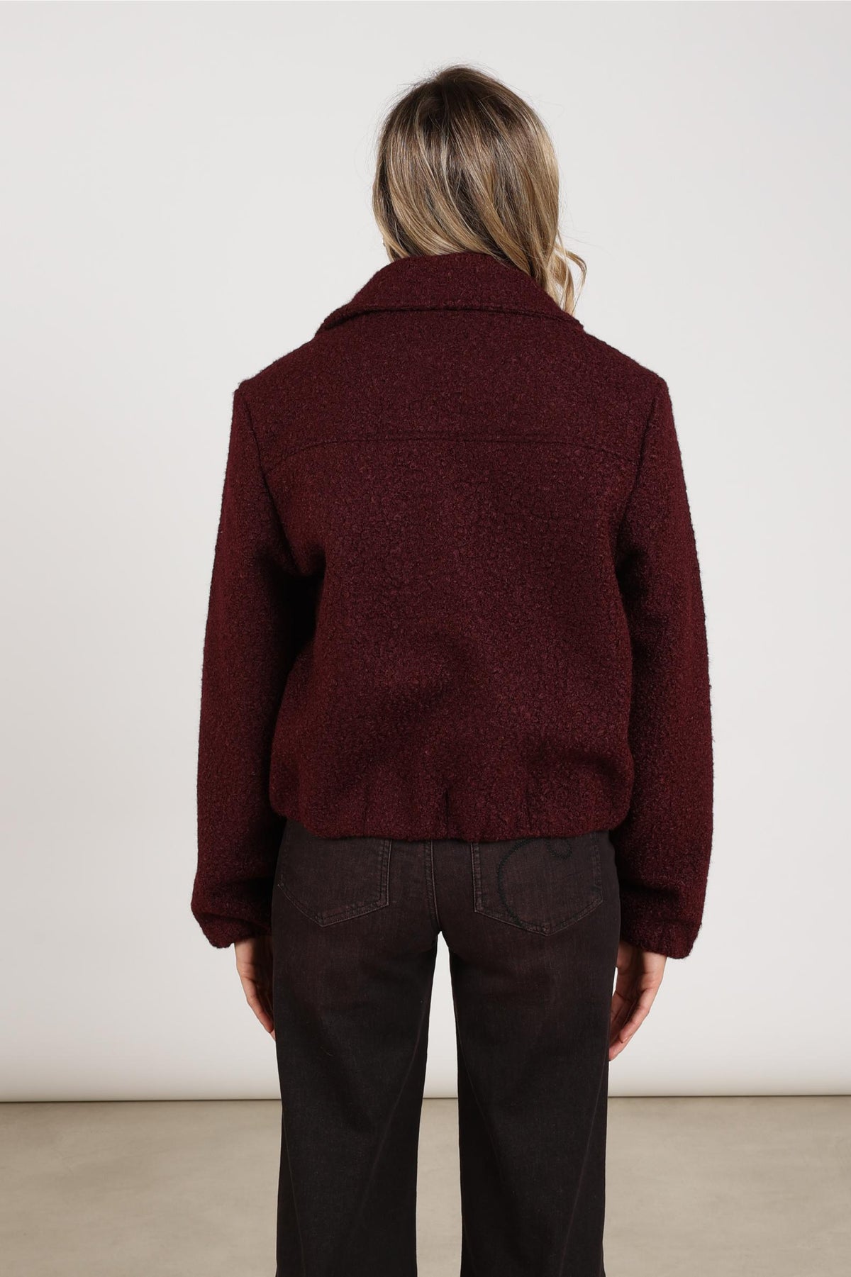 Madelin Jacke Bouclé | Kirschrot