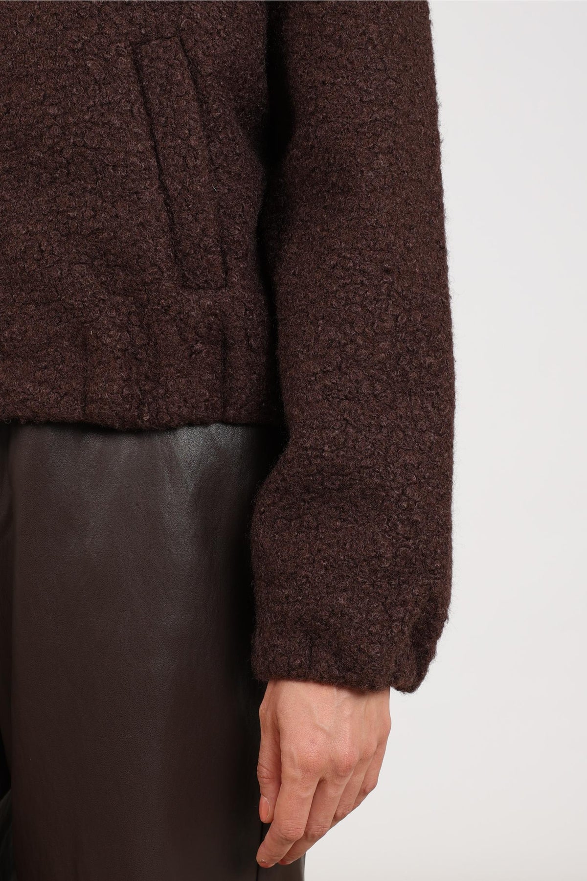 Madelin Jacke Bouclé | Schokolade