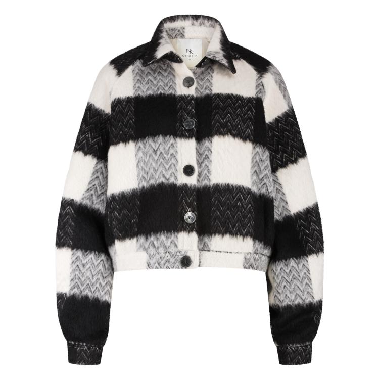 Milou Jacket | Offwhite/Black
