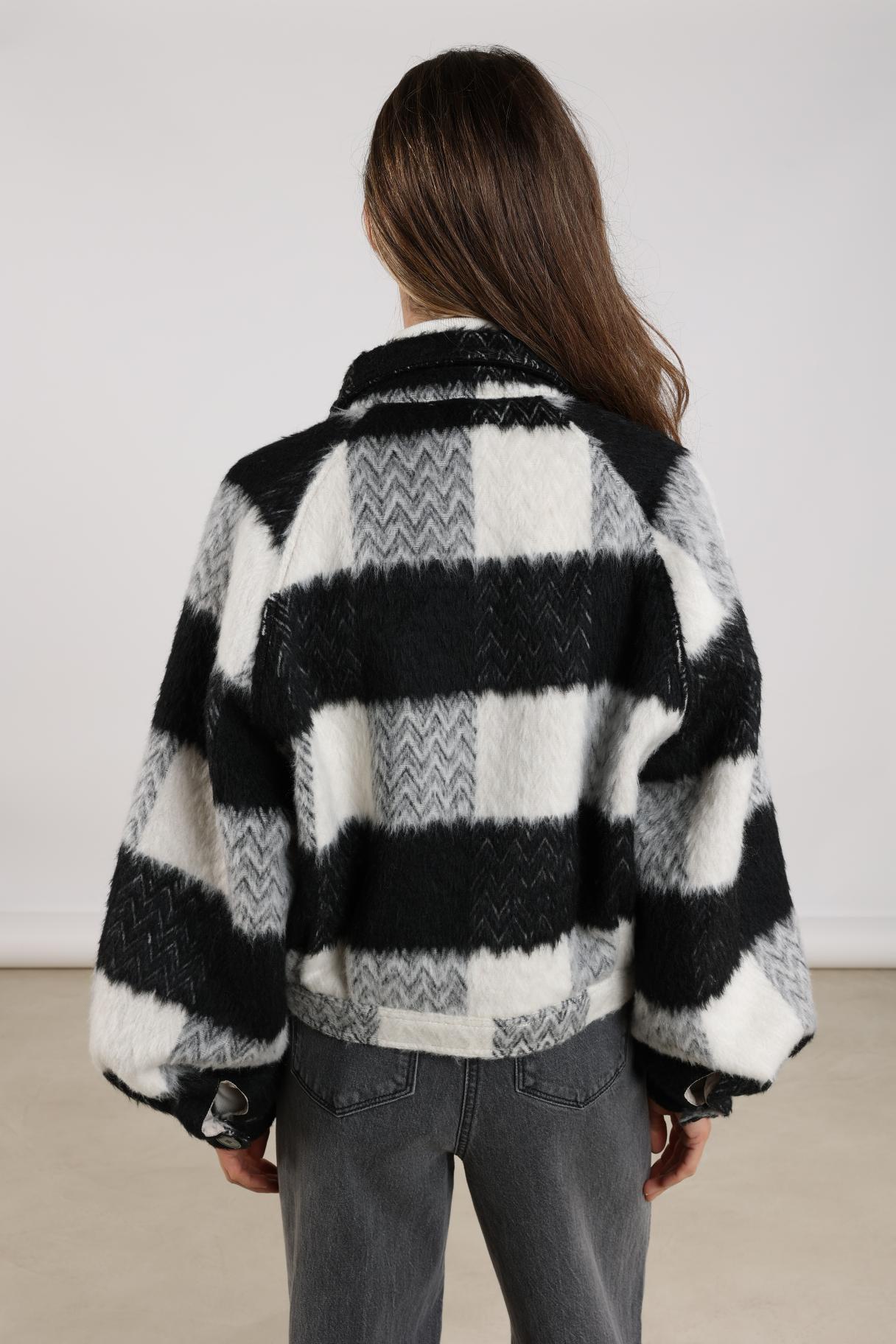 Milou Jacket | Offwhite/Black