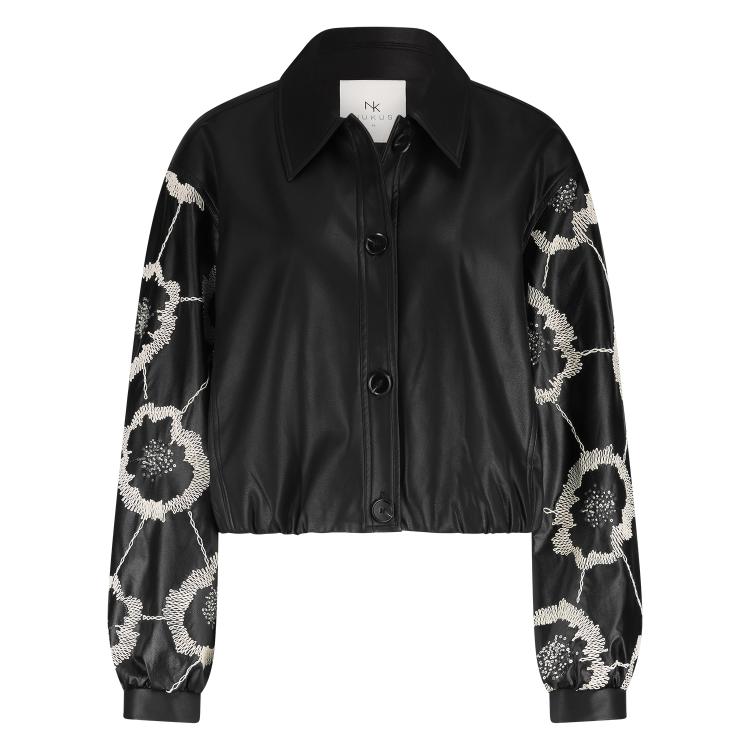 Fiene Jacket Embroidery | Black