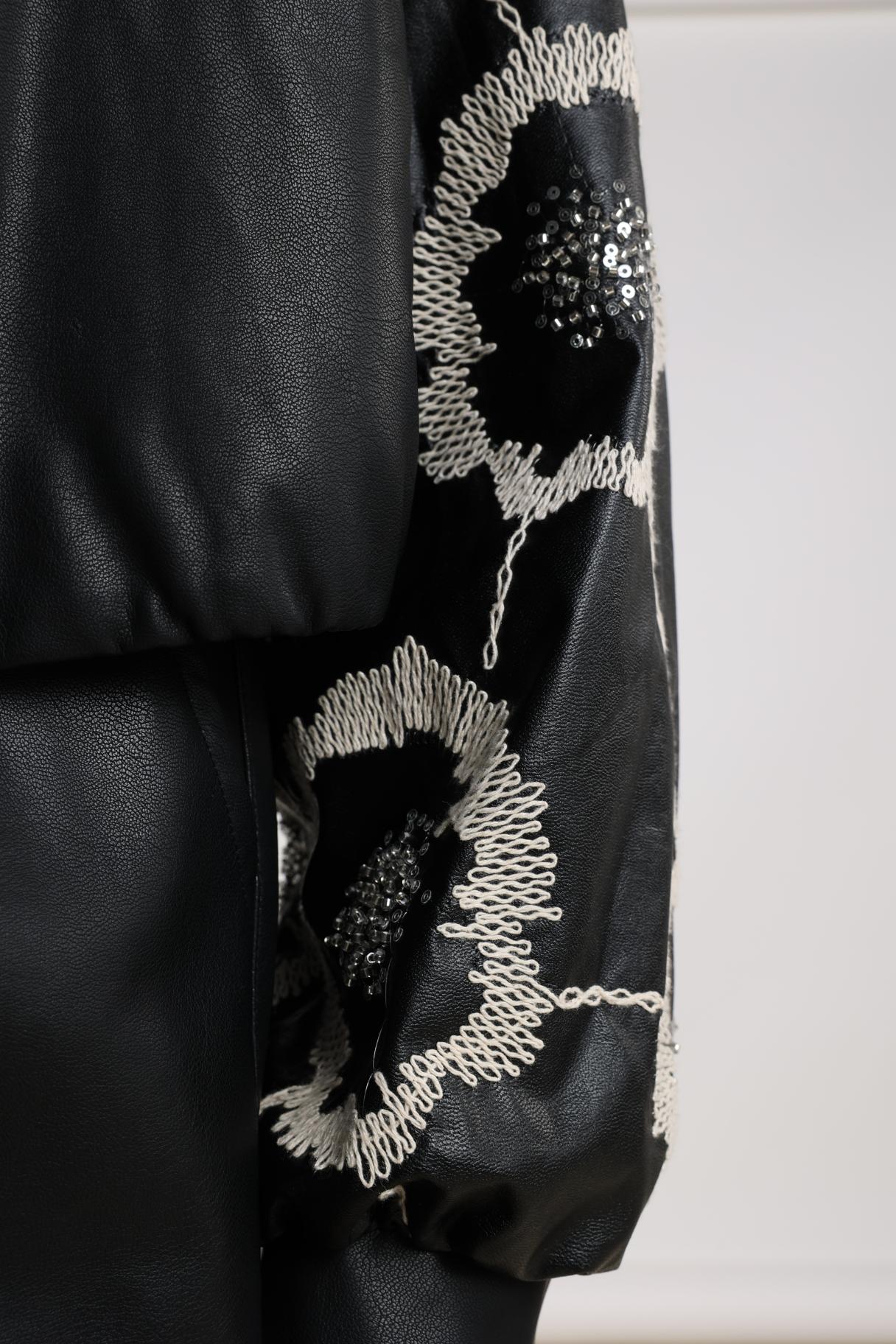 Fiene Jacket Embroidery | Black