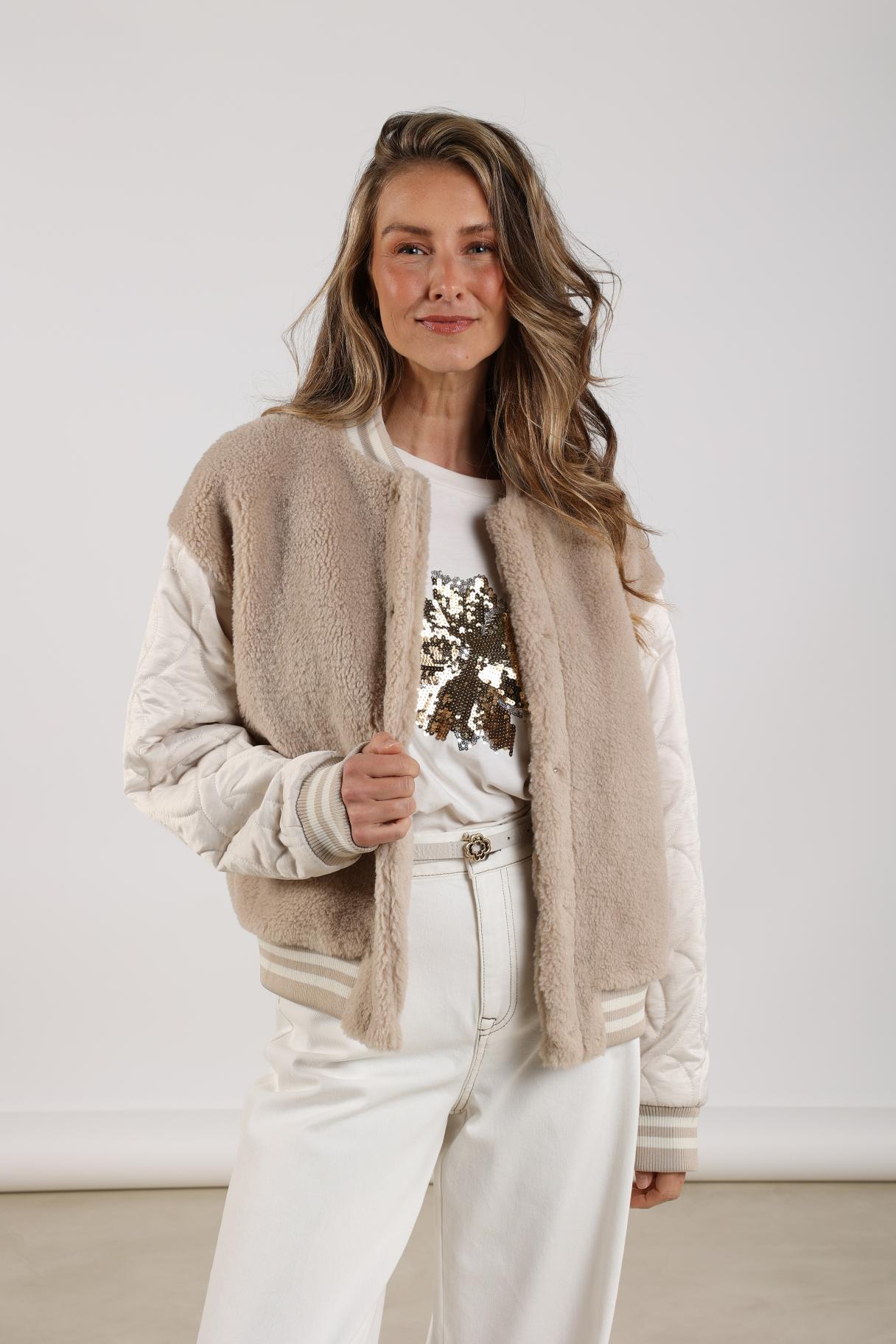 Bianca Jacket | Sand/Offwhite