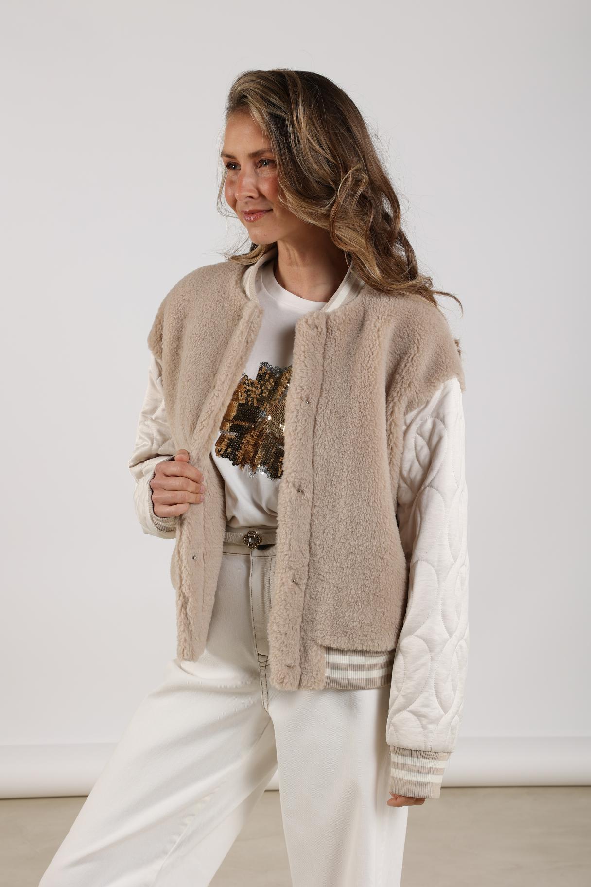 Bianca Jacket | Sand/Offwhite