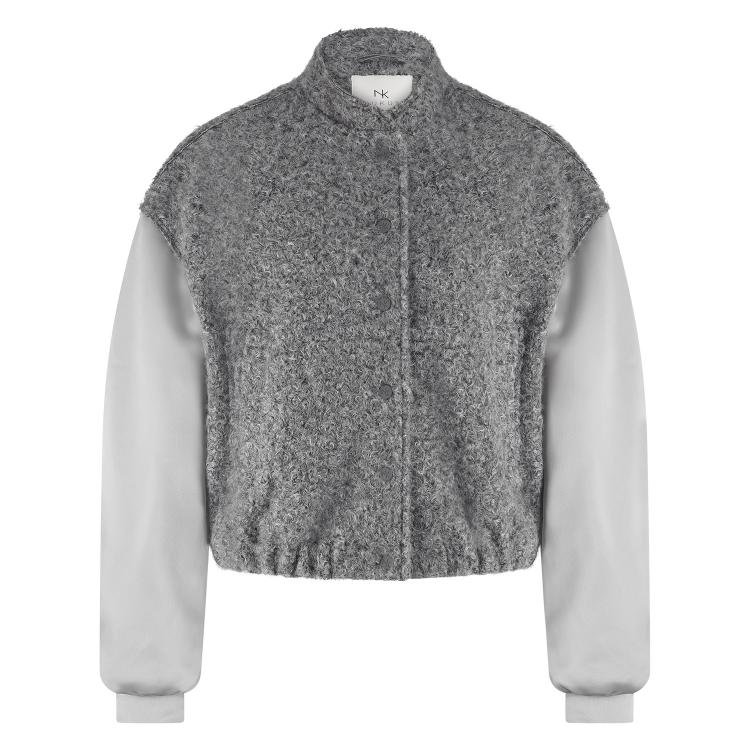Baltimore Jacket Satin | Light grey
