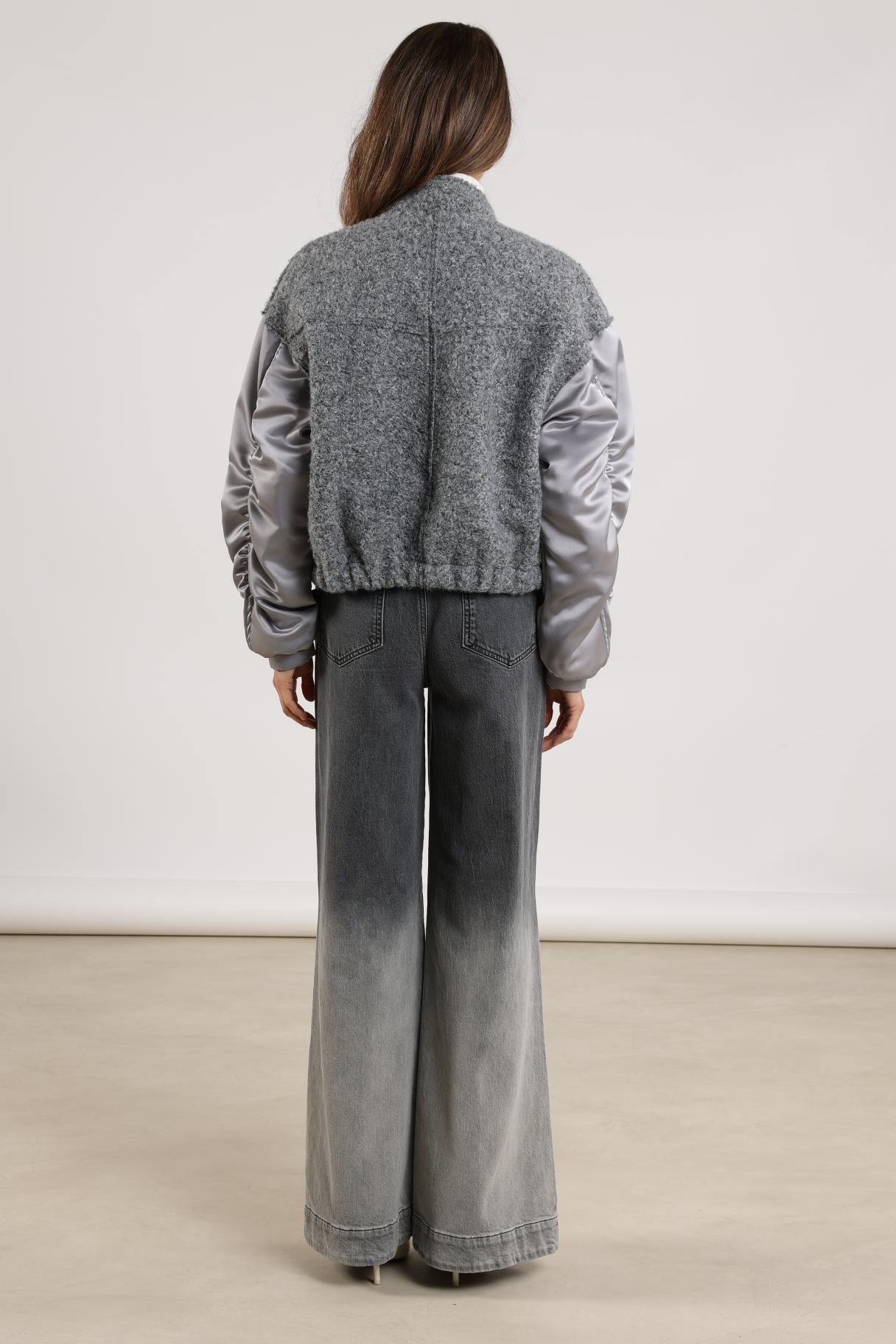 Baltimore Jacket Satin | Light grey