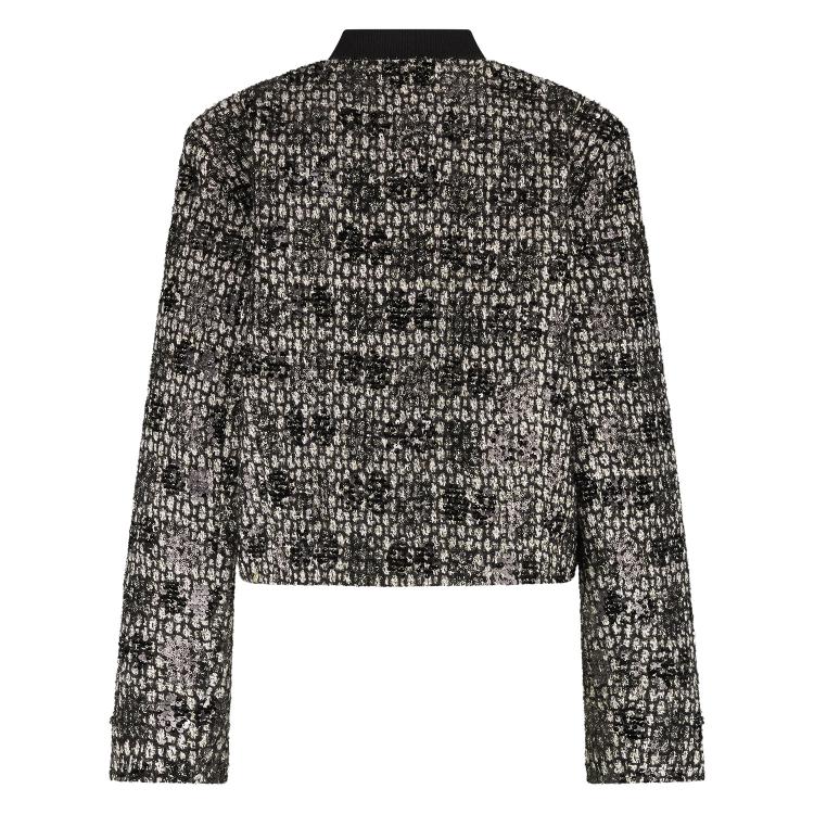 Roos Jacket Paillet | Offwhite/Black