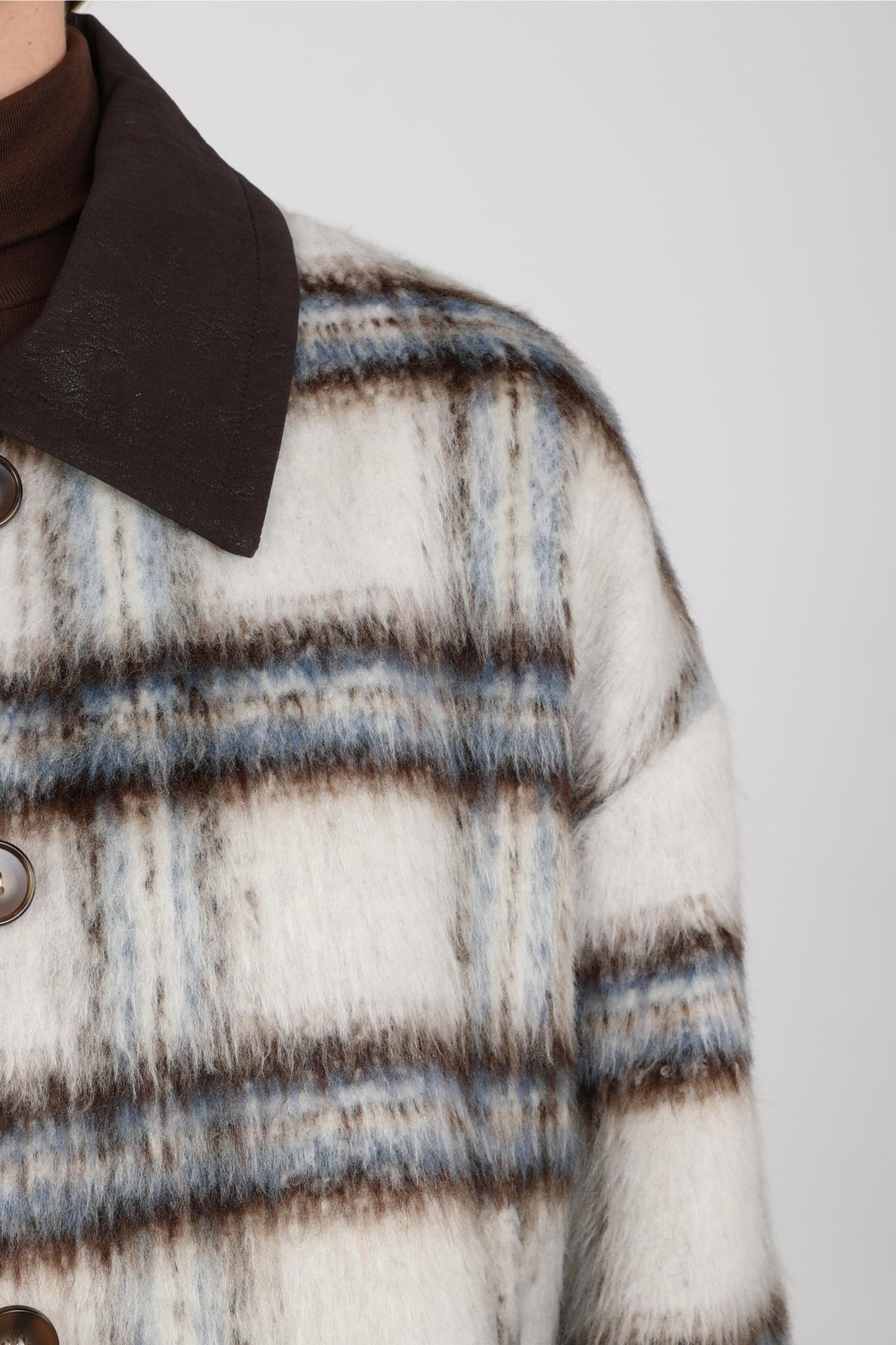 Debora Jacket | Offwhite/Chocolate