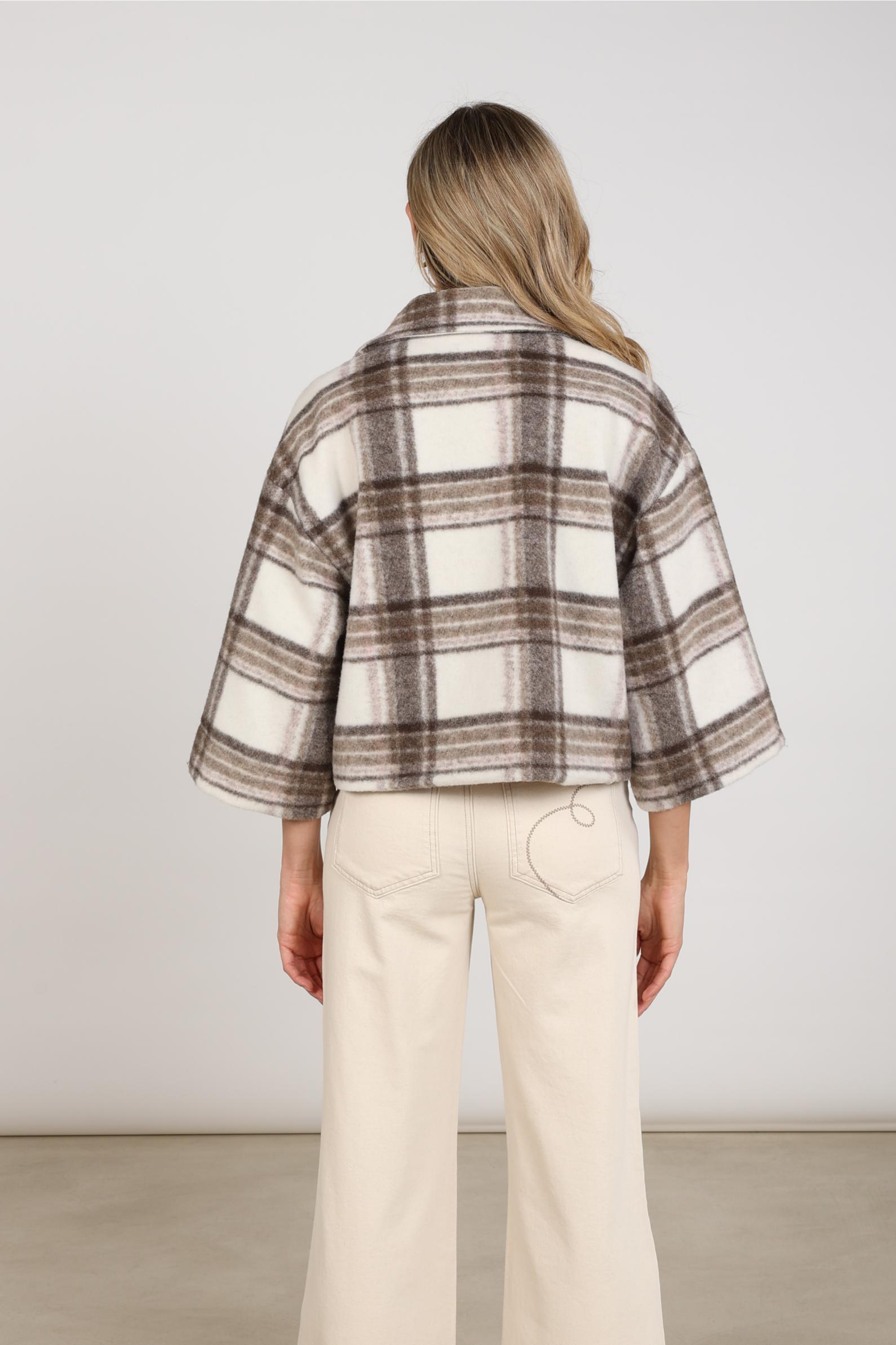 Danique Jacket | Offwhite/Taupe