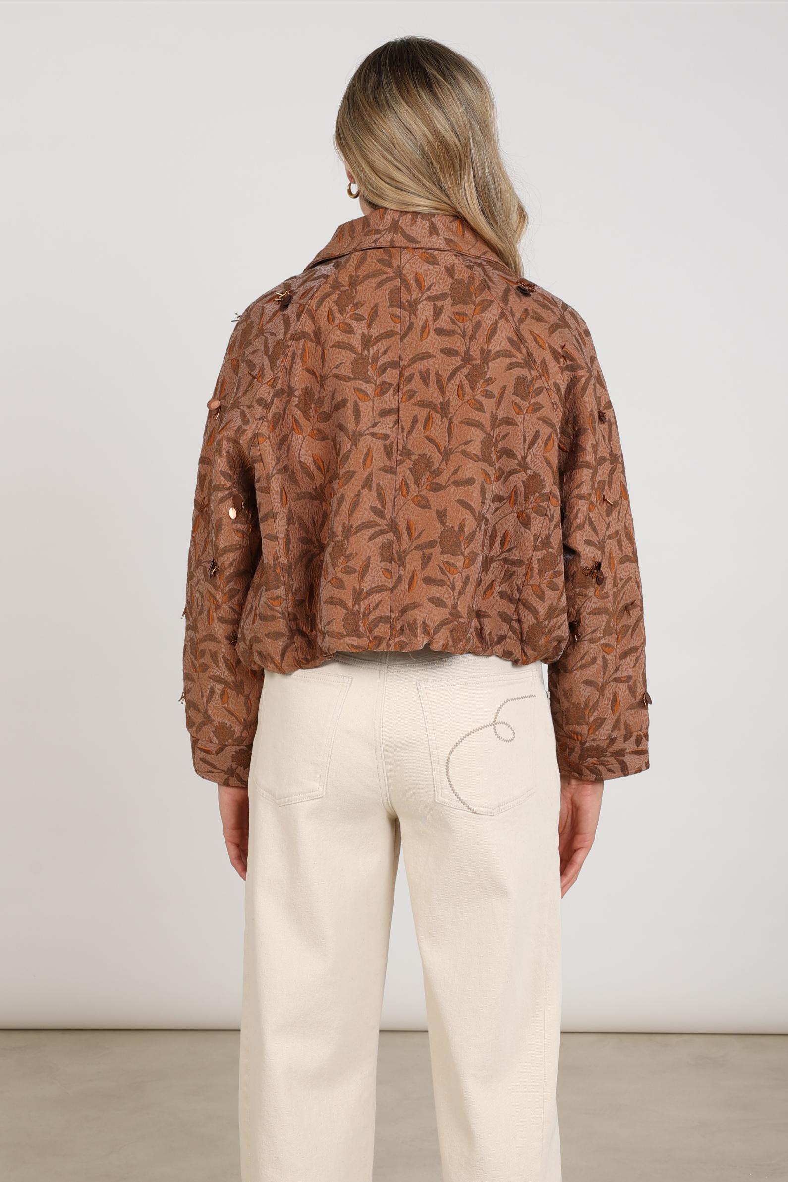 Daisey Jacket Flower | Toffee