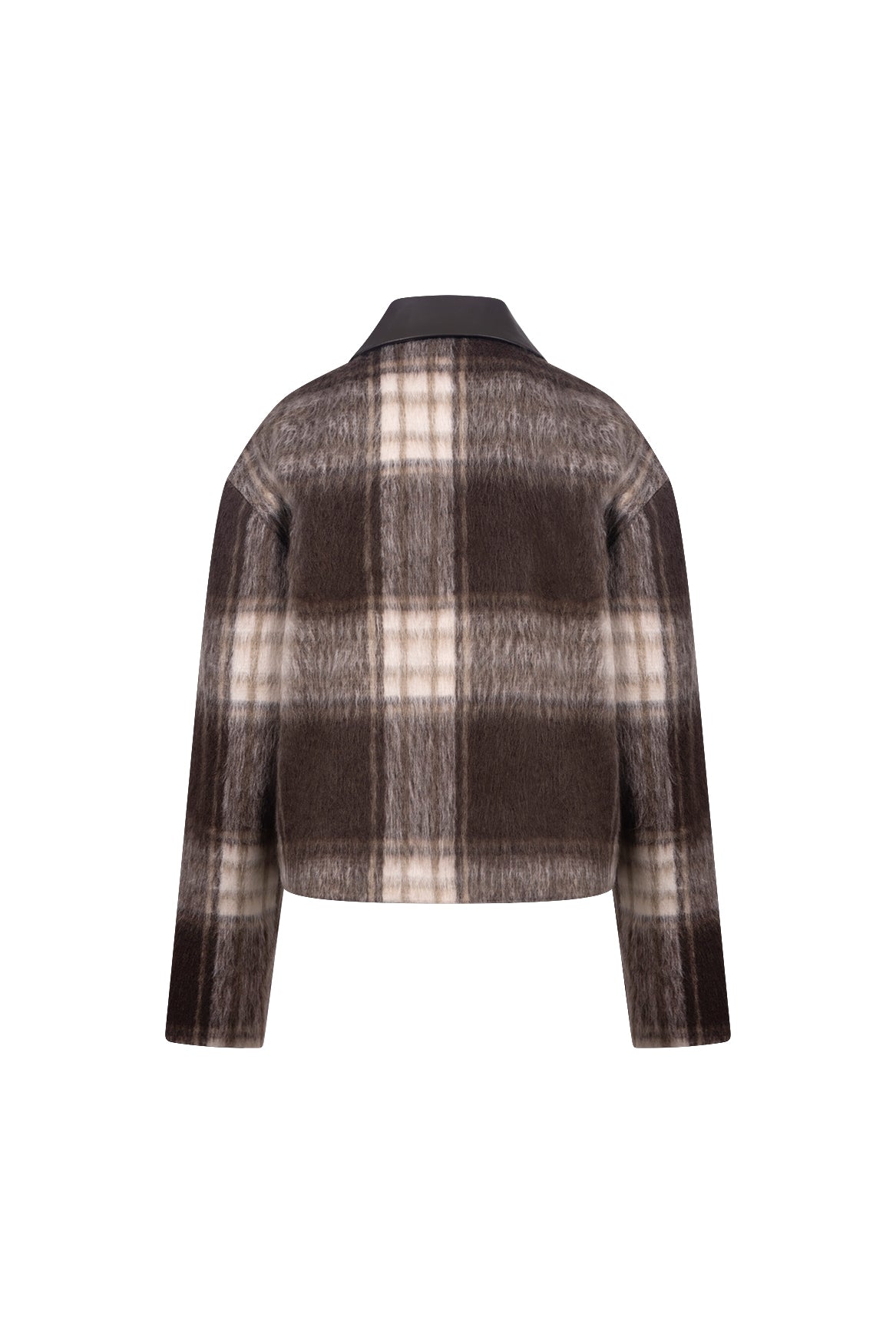 Hetty Jacke Karo | Schokolade/Offwhite