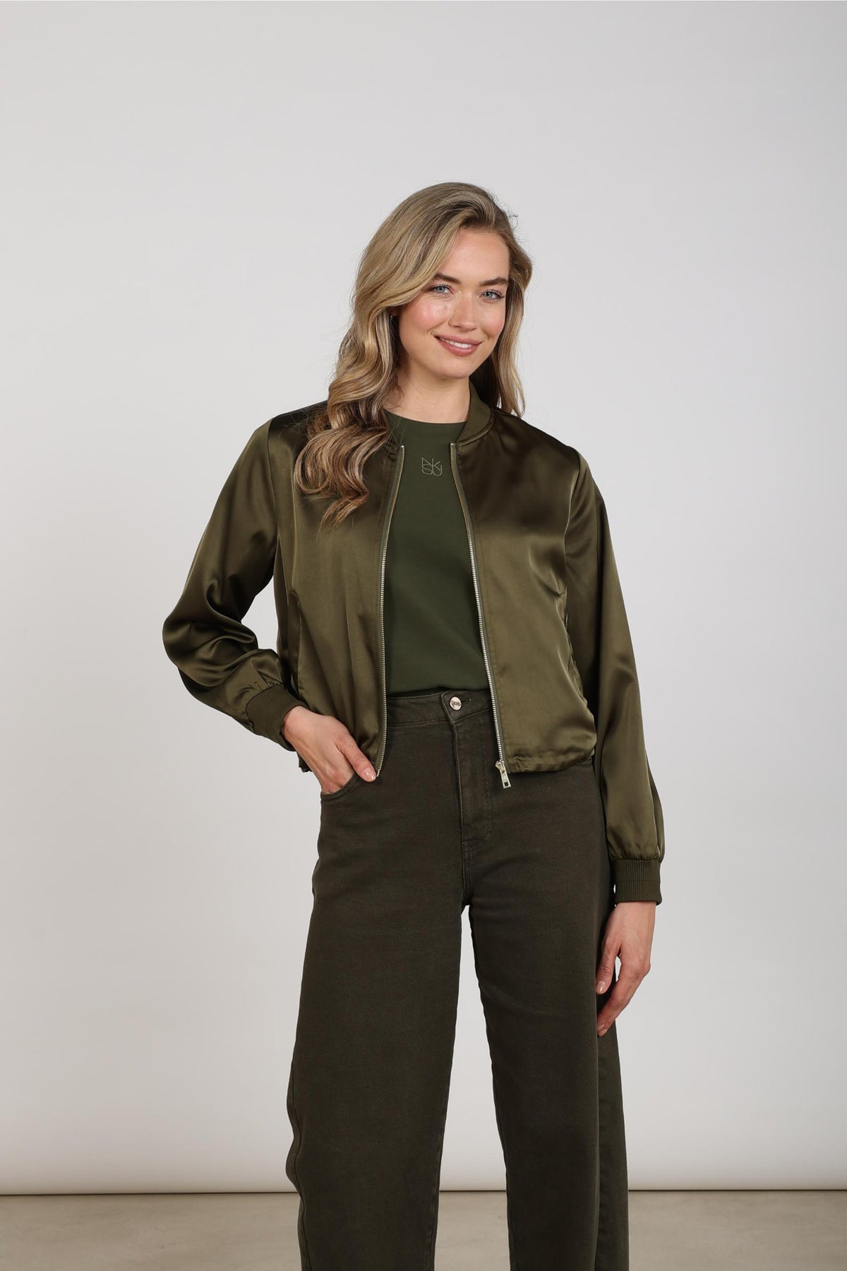 Dena Jacket Shiny | Moss