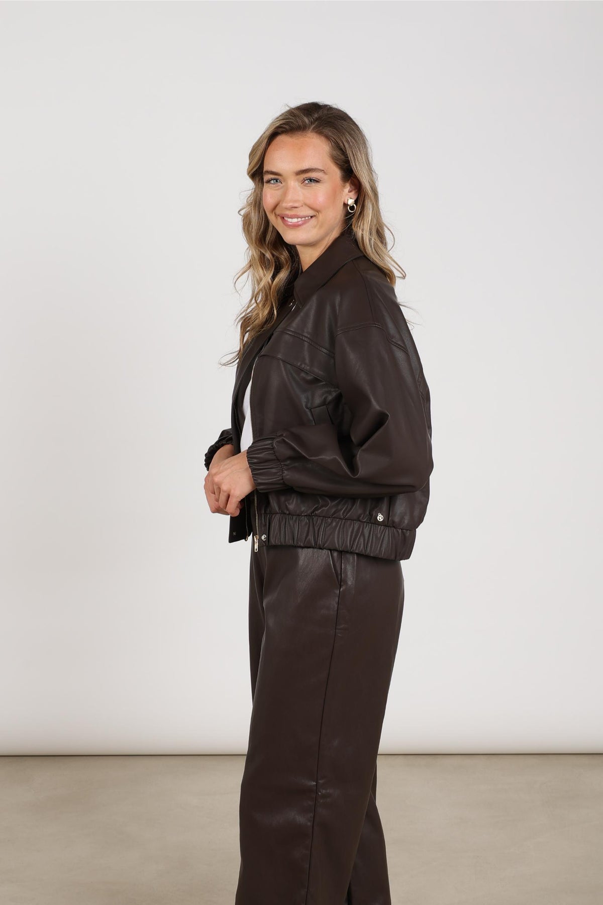 Delila Jacket PU | Chocolate