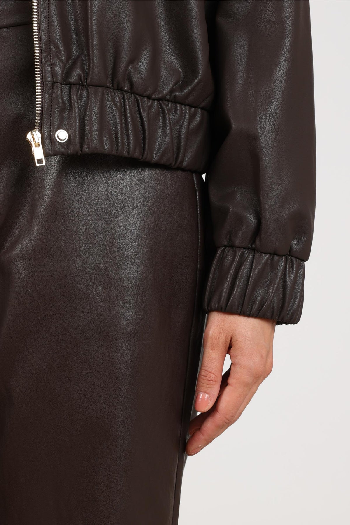Delila Jacket PU | Chocolate