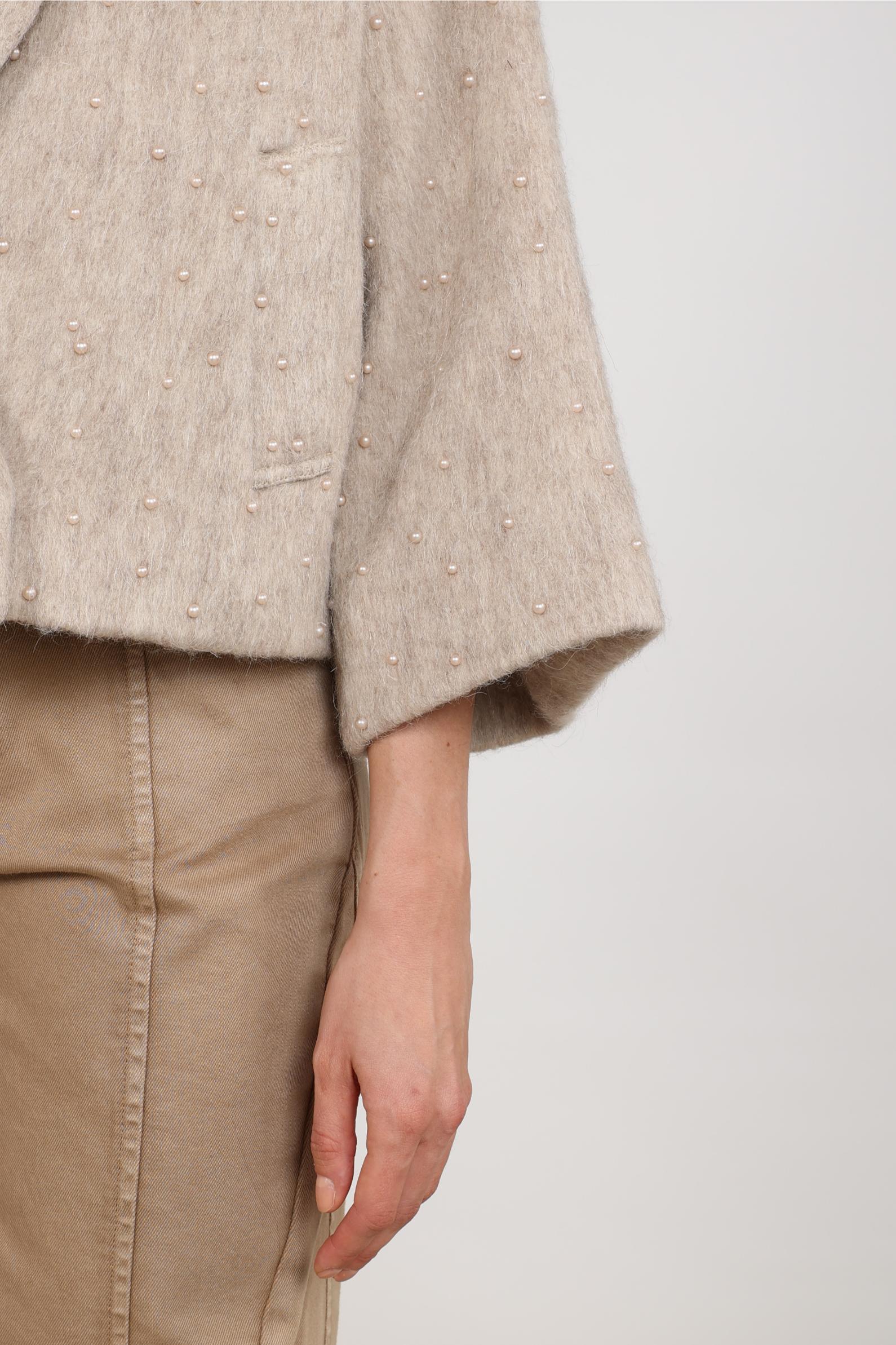Danique Jacket Pearls | Sand
