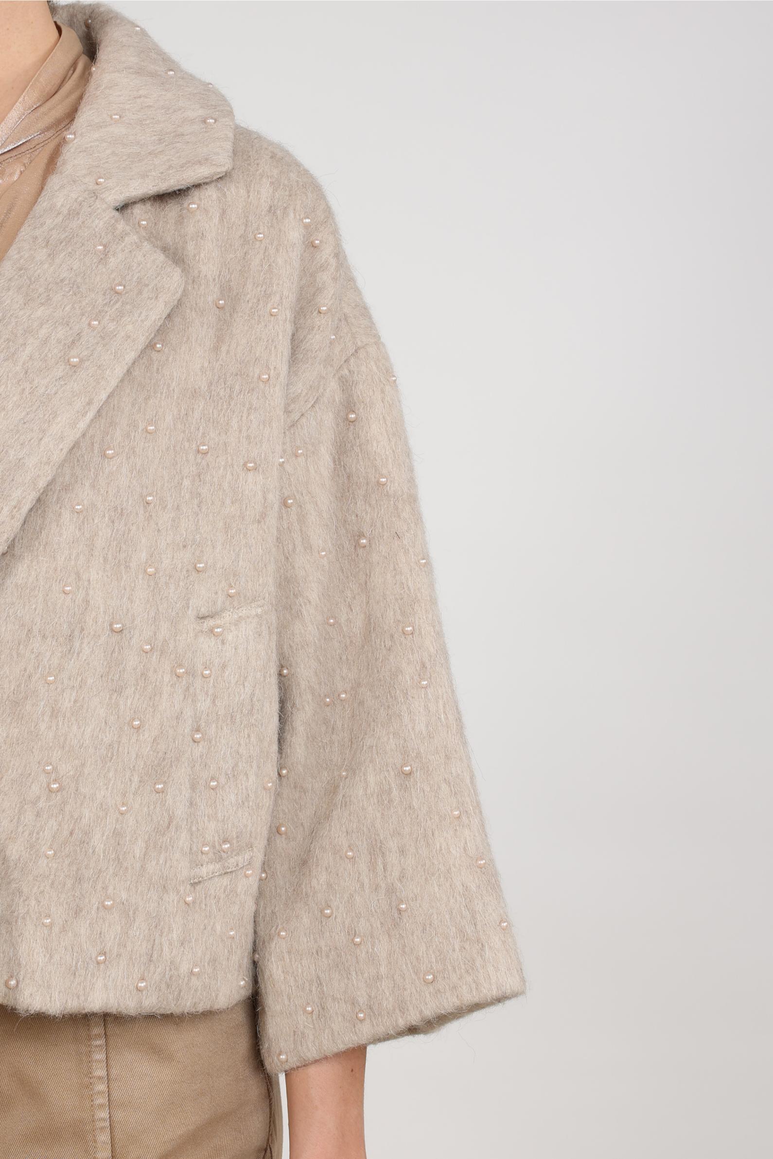 Danique Jacket Pearls | Sand
