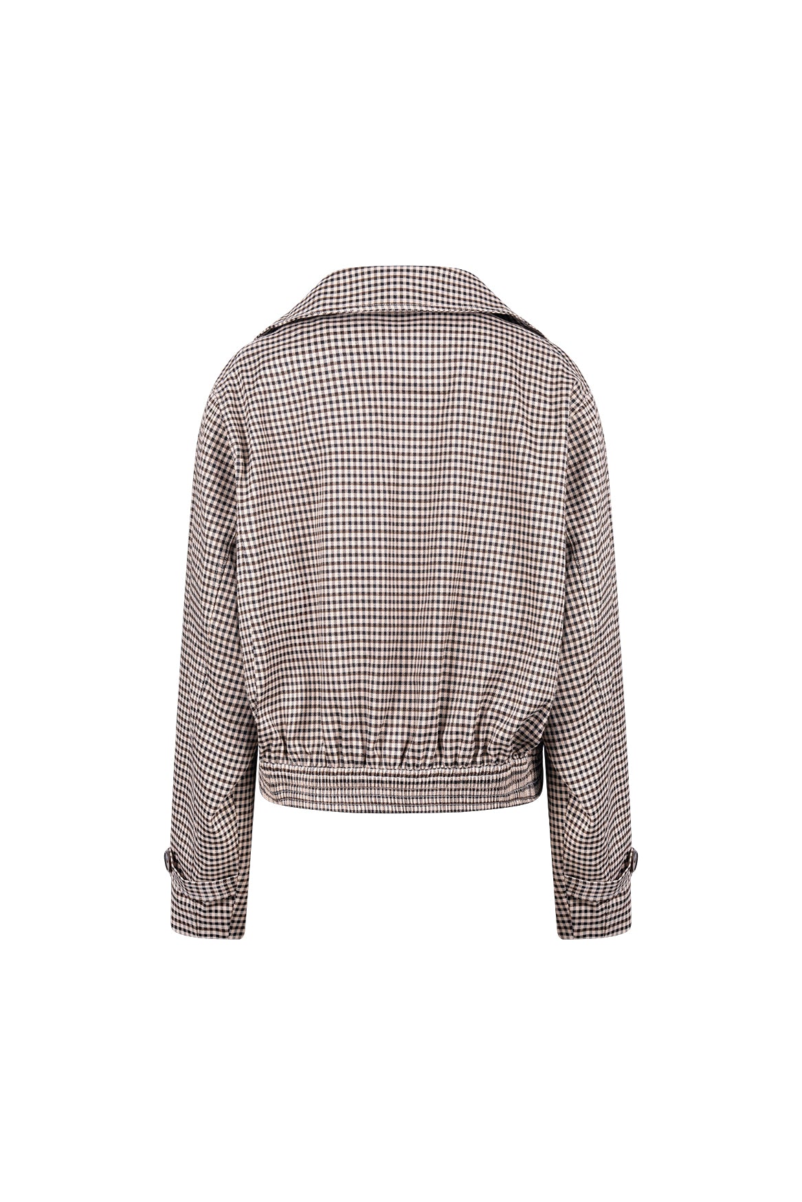 Dahlia Jacket Check | Sand/Chocolate