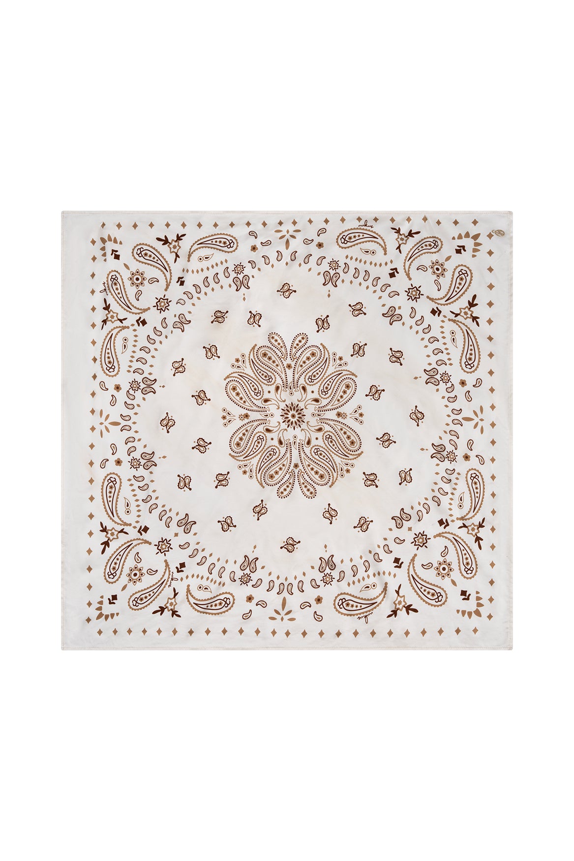 Cici Scarf Paisley | Offwhite/Toffee